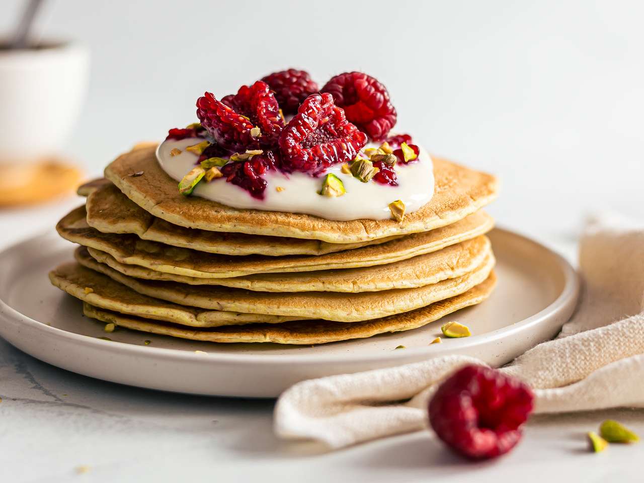 Vegan Sourdough Pancakes | Foodaciously