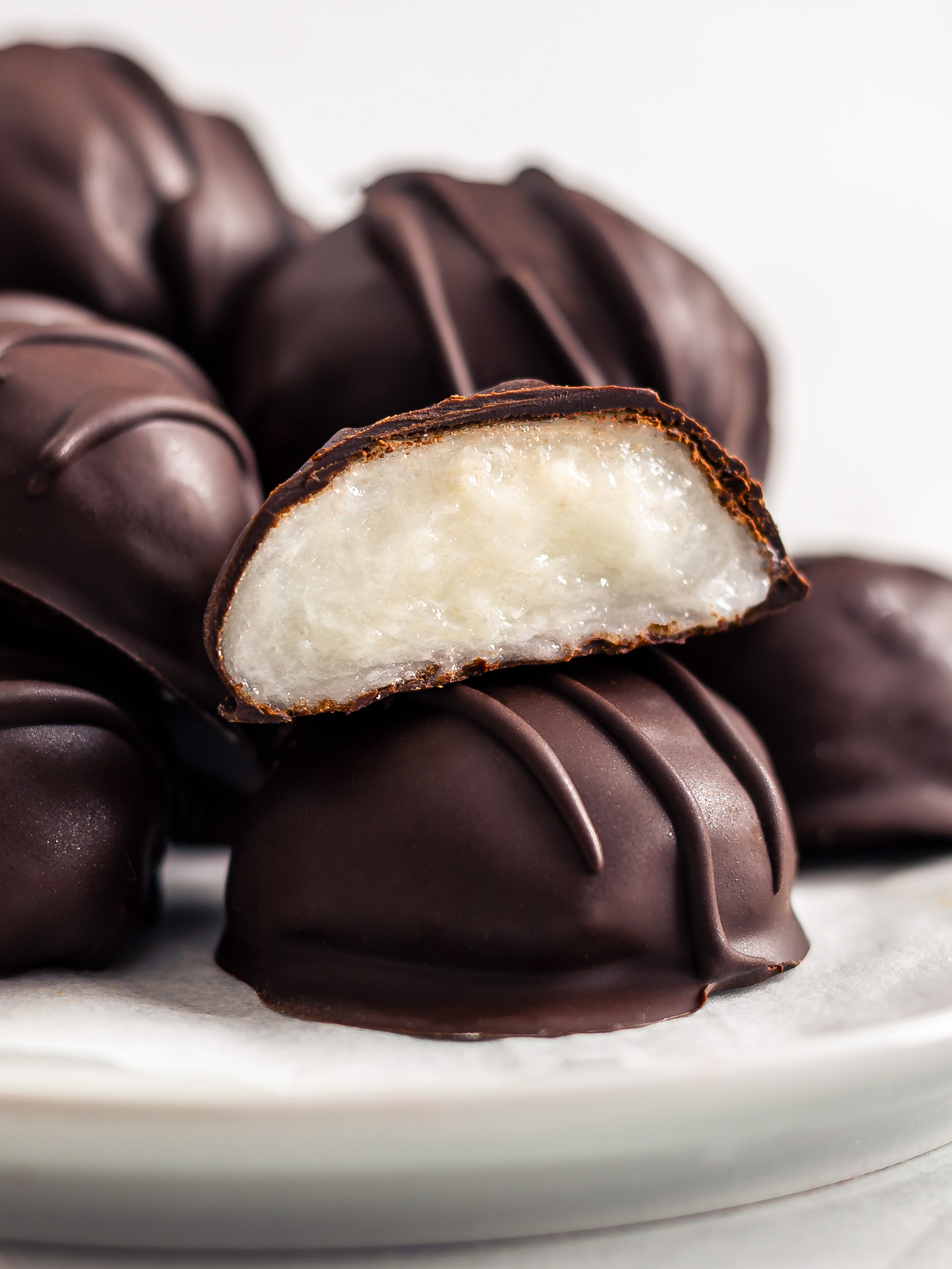 Chocolate-Coated Mochi Truffles