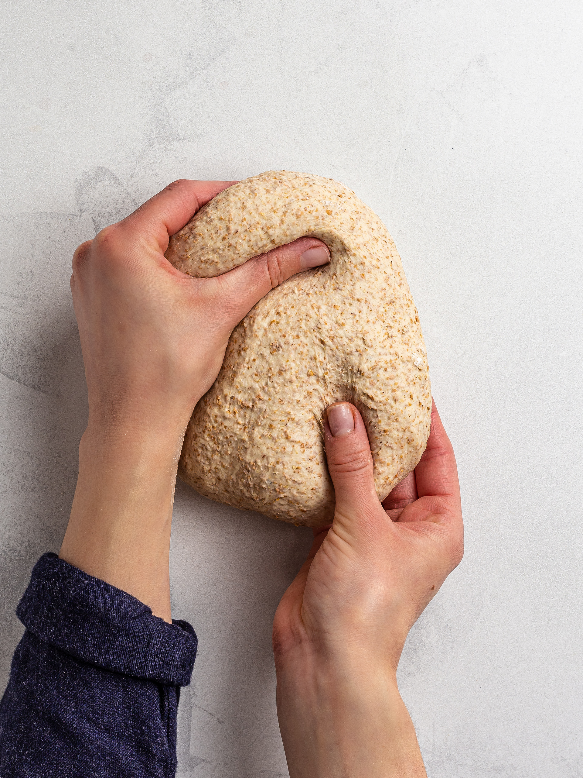 kneading lavash bread