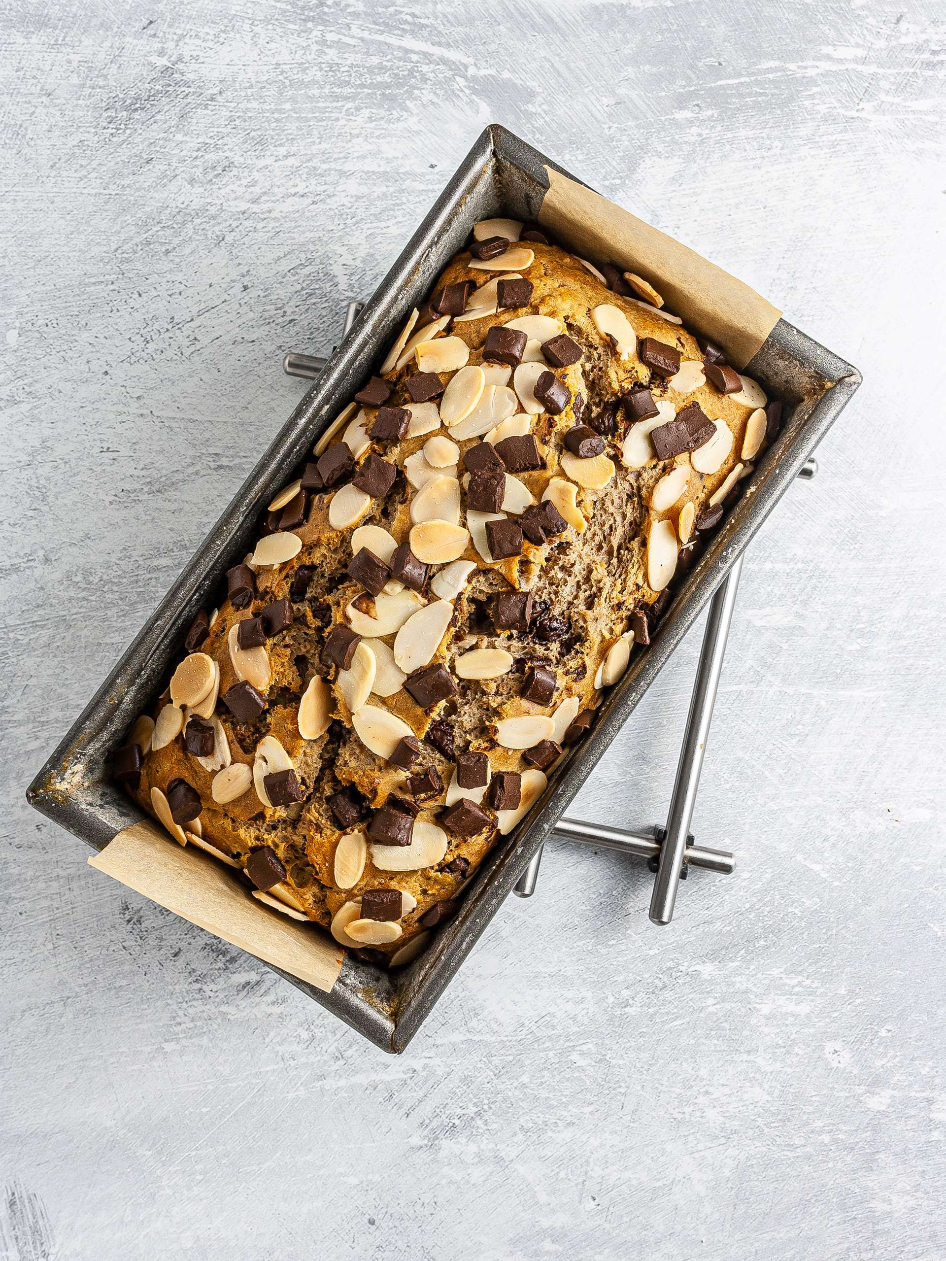 Baked almond milk banana bread