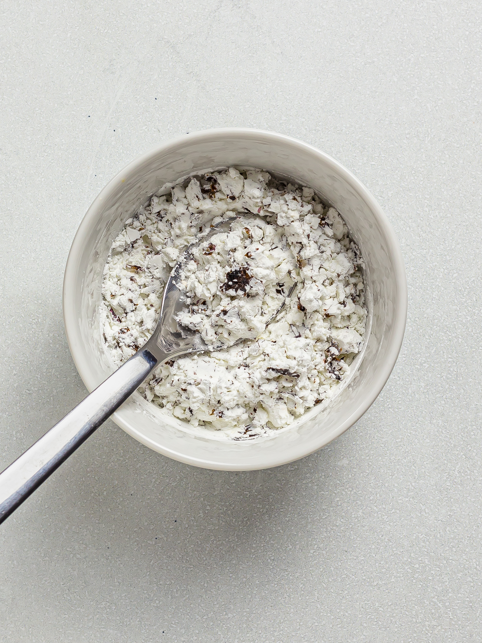 starch with nori flakes