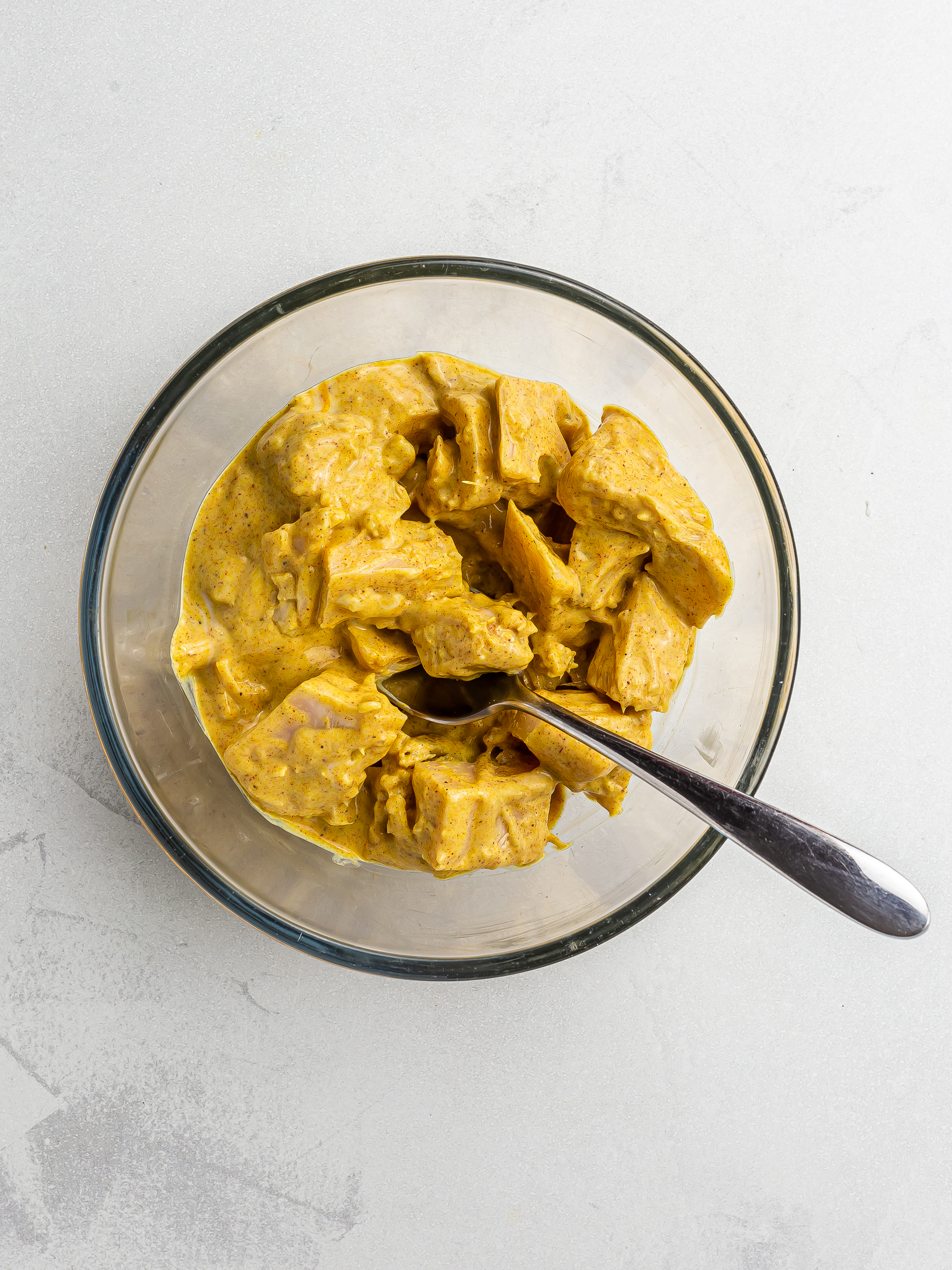 jackfruit coated with vegan tikka masala sauce