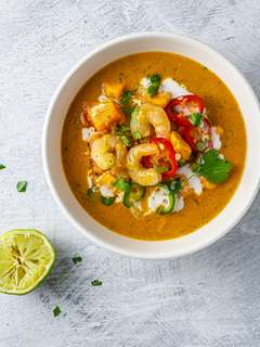 Caribbean Prawn and Banana Curry Recipe | Foodaciously