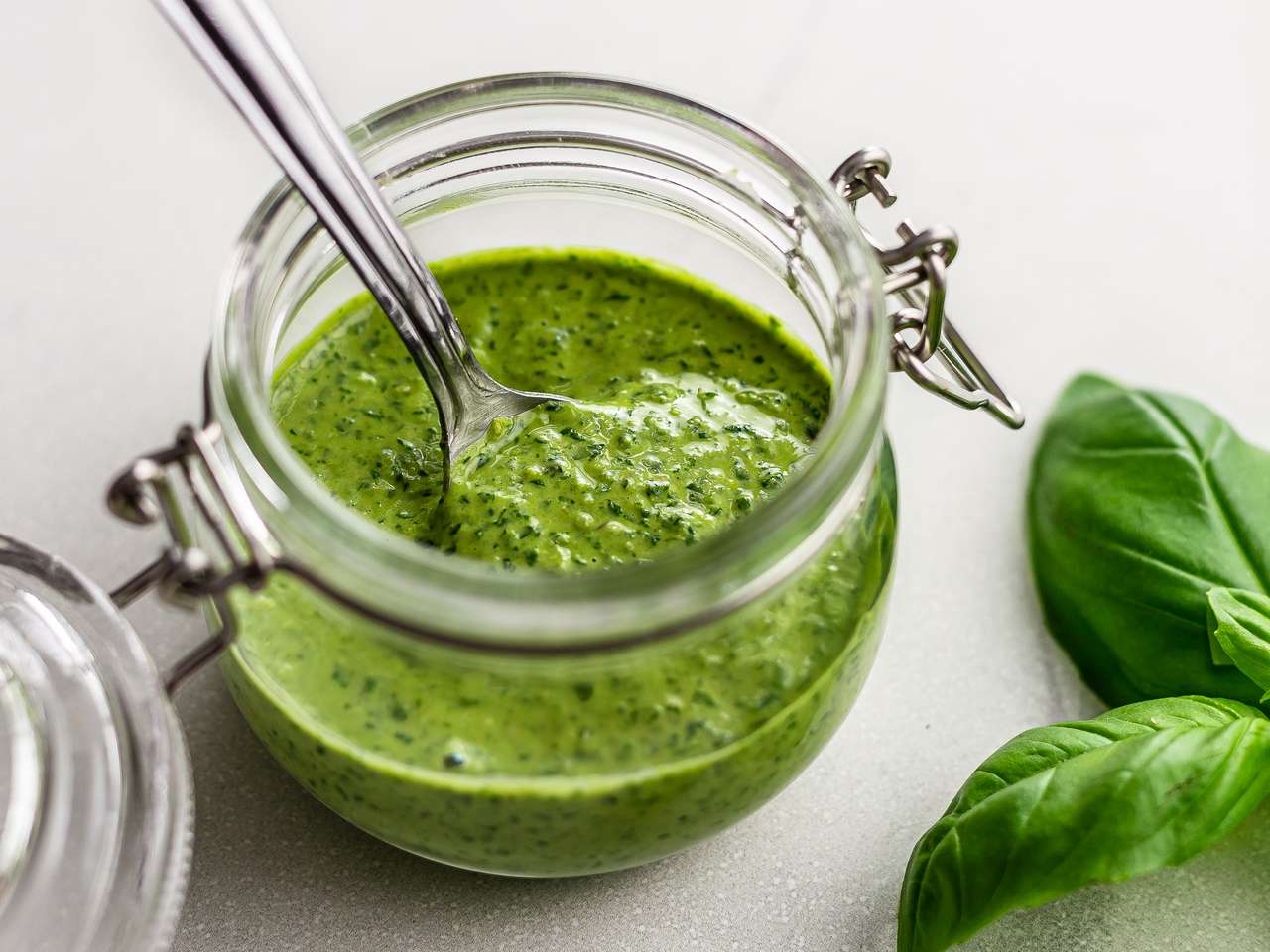 Vegan Tahini Pesto Recipe | Foodaciously