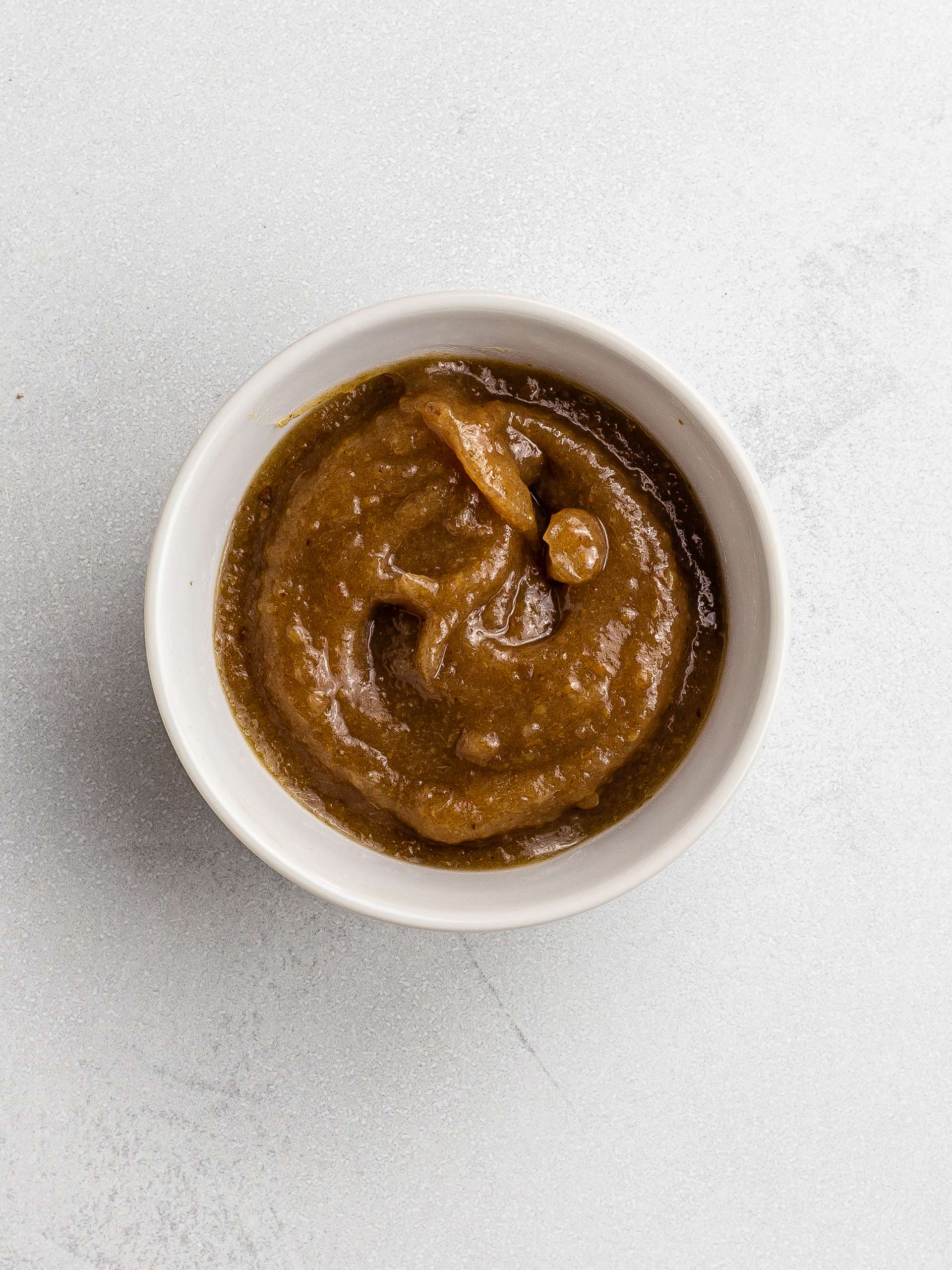 homemade healthy date caramel in a cup