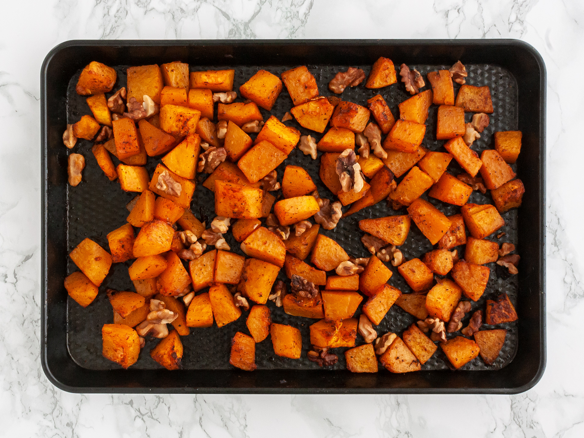 Step 1.1 of Pumpkin Spinach and Feta Salad Recipe