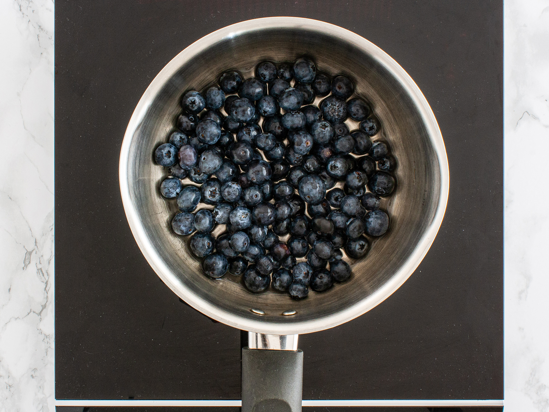 Step 1.1 of Sugar Free Blueberry Jam Recipe with Flaxseeds
