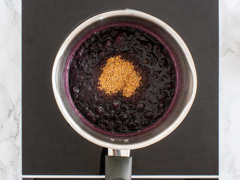 Step 2.1 of Sugar Free Blueberry Jam Recipe with Flaxseeds