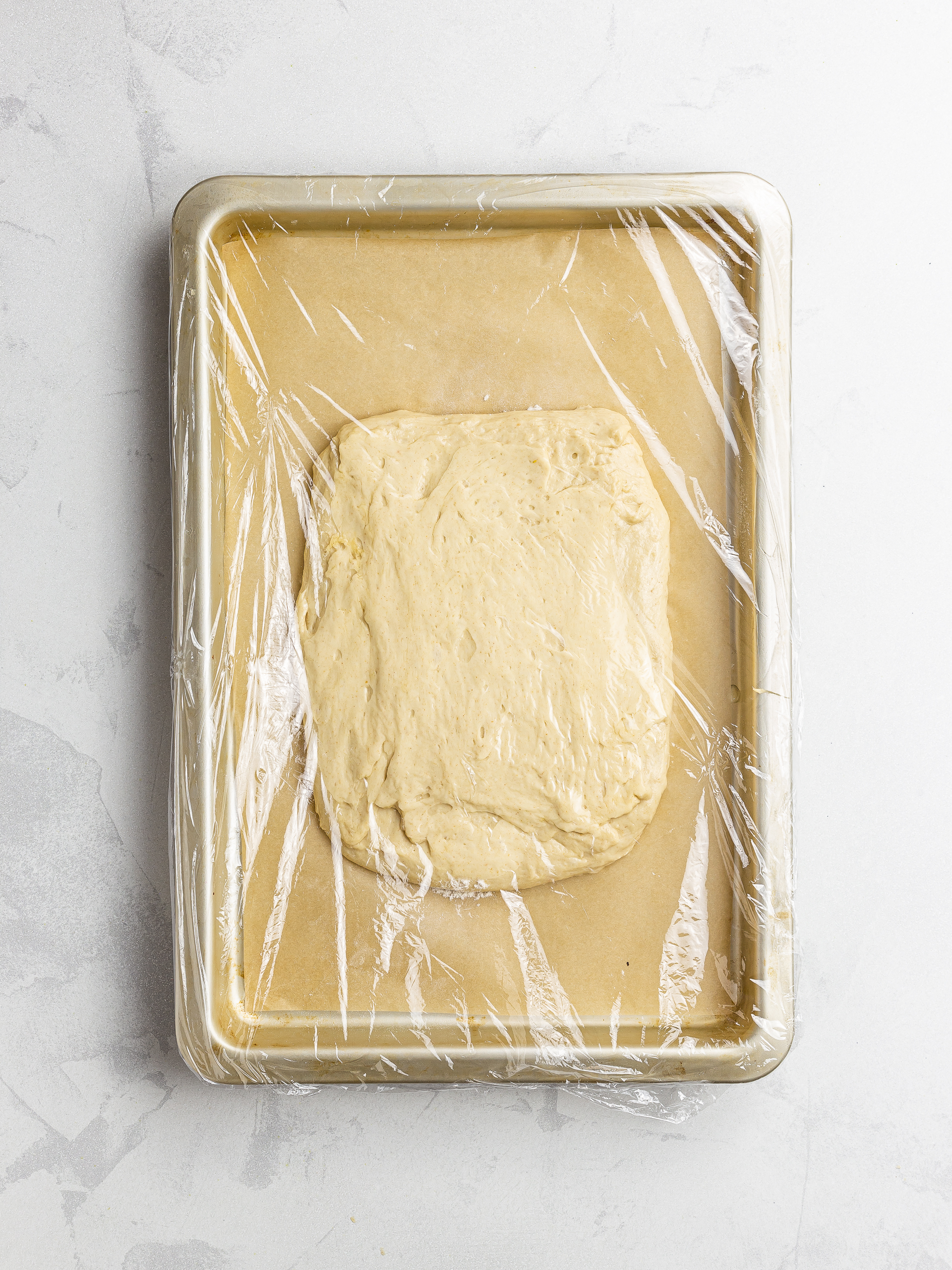 vegan pastry dough on a tray