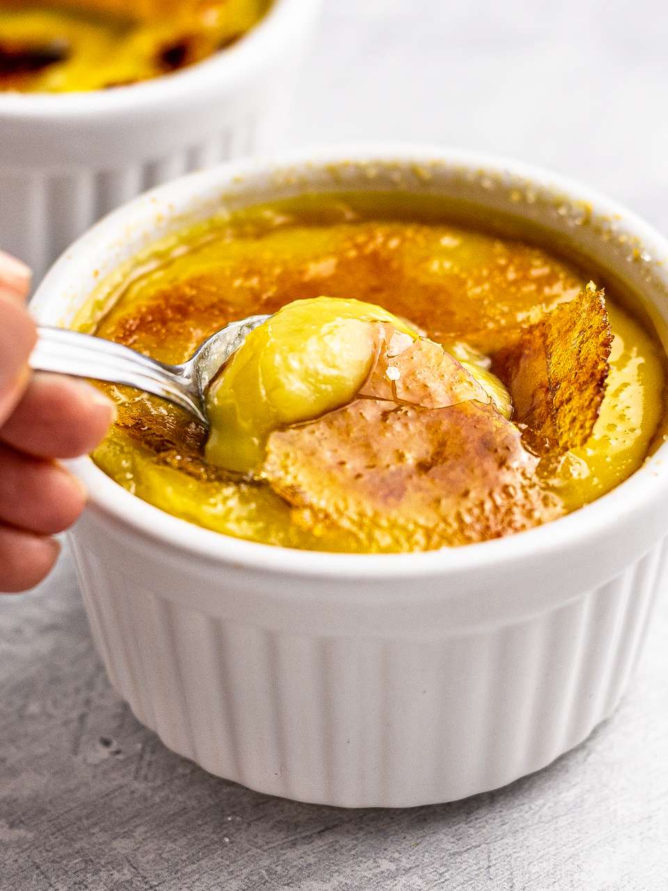 No Bake Vegan Mango Crème Brûlée