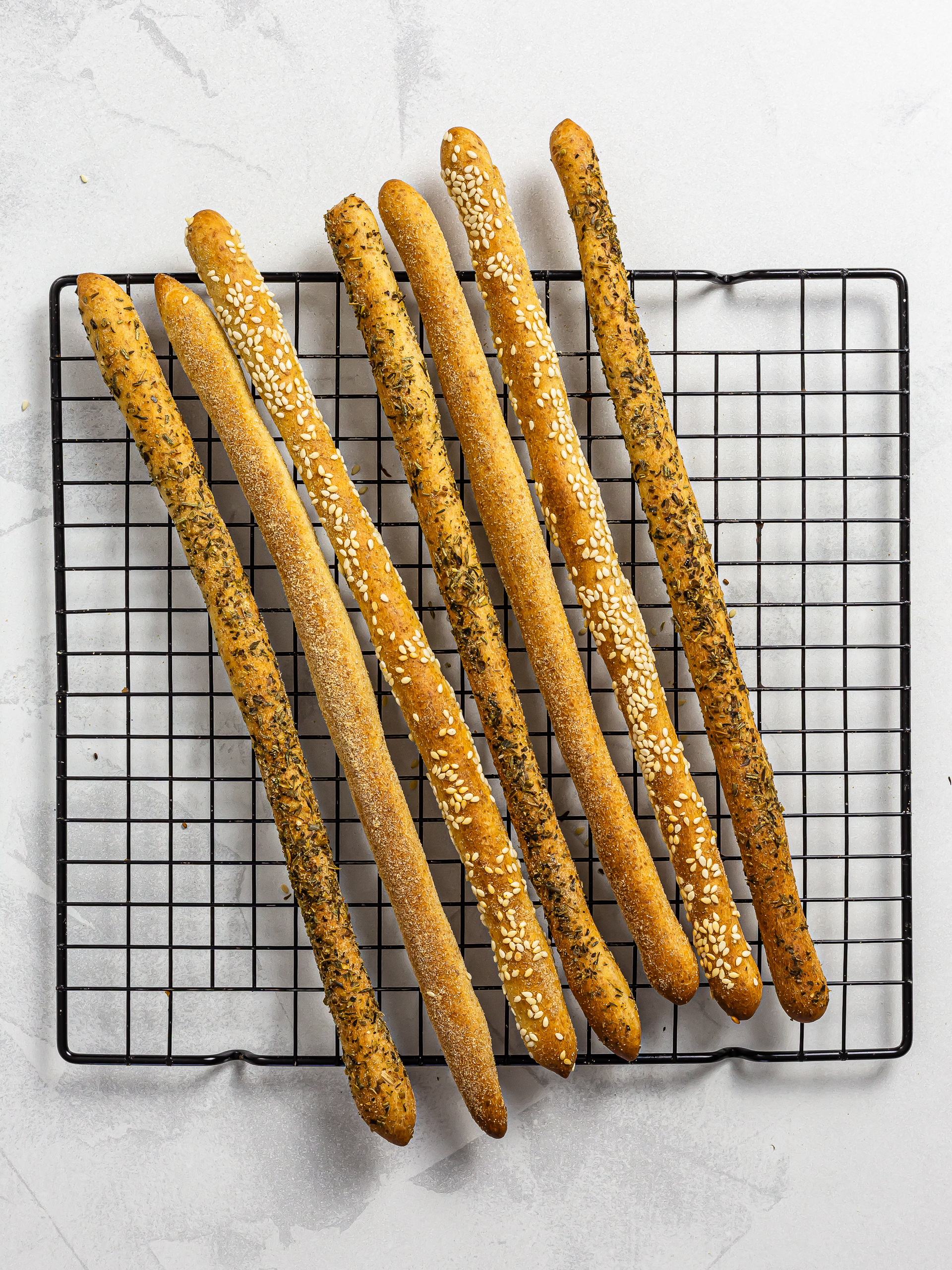 baked sourdough breadsticks