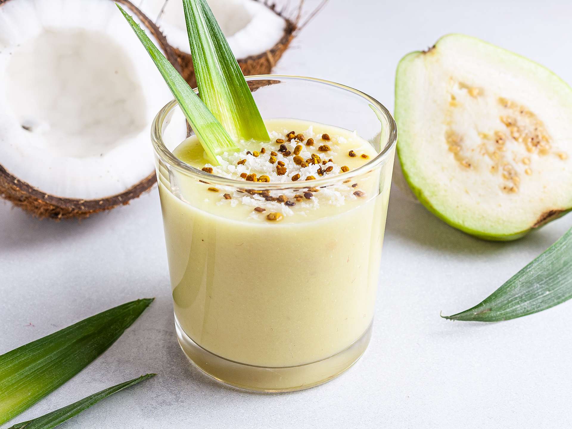 Guava Pineapple Smoothie with Coconut Milk