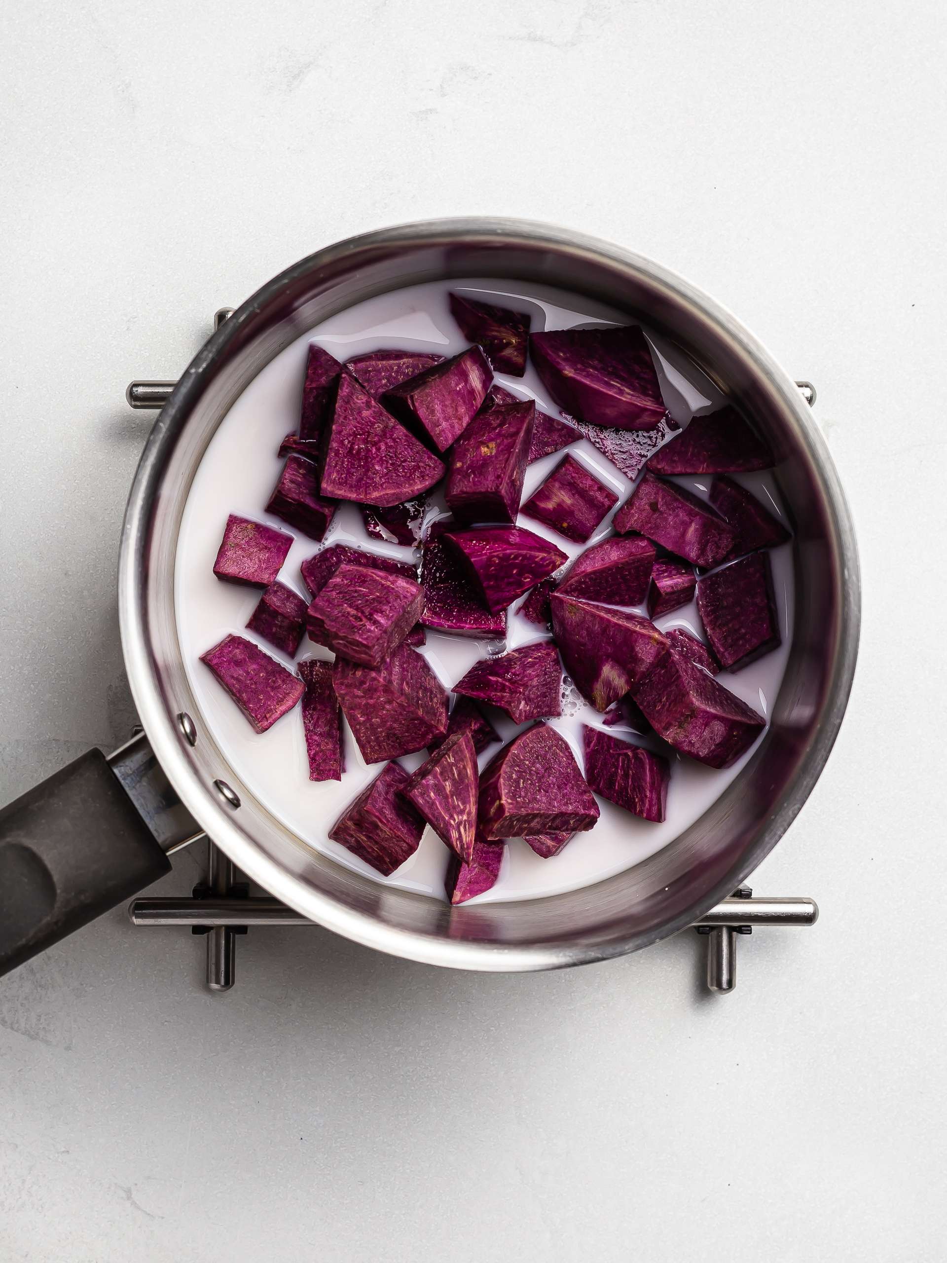 purple yam ube cooked with coconut milk