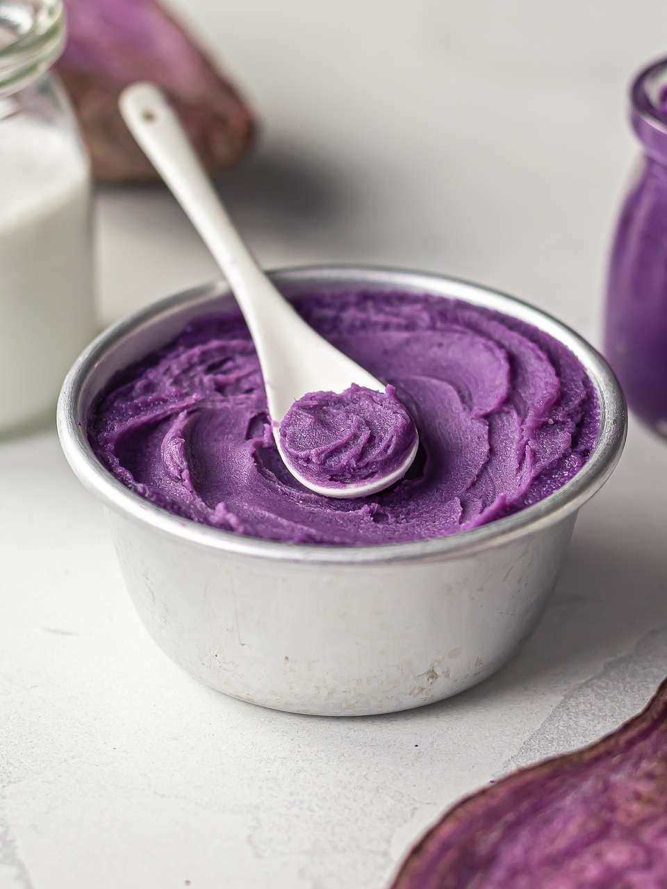 Homemade Vegan Ube Butter Foodaciously