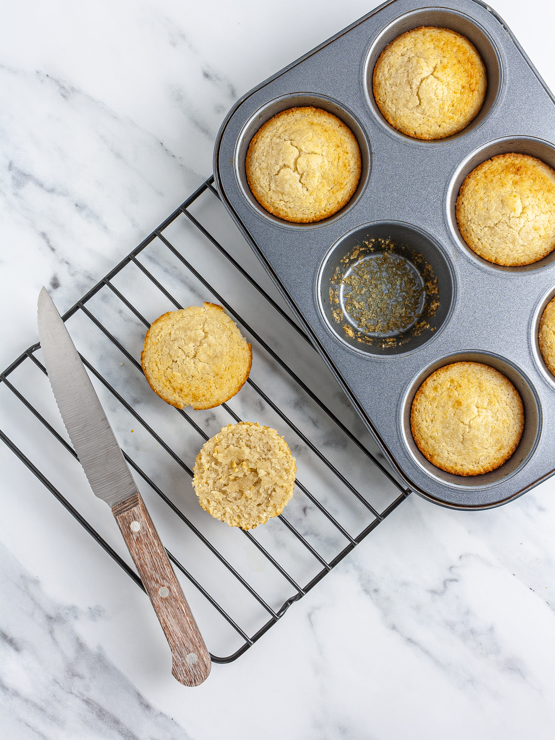 Baked and sliced Jaffa cakes