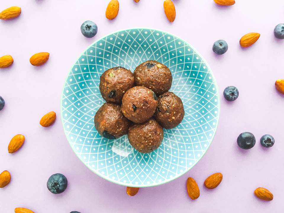 Gluten Free Blueberry and Almond Truffles | Foodaciously
