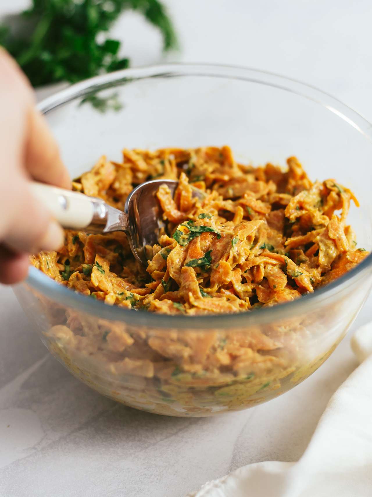 Vegan OvenBaked Carrot Hash Browns Foodaciously