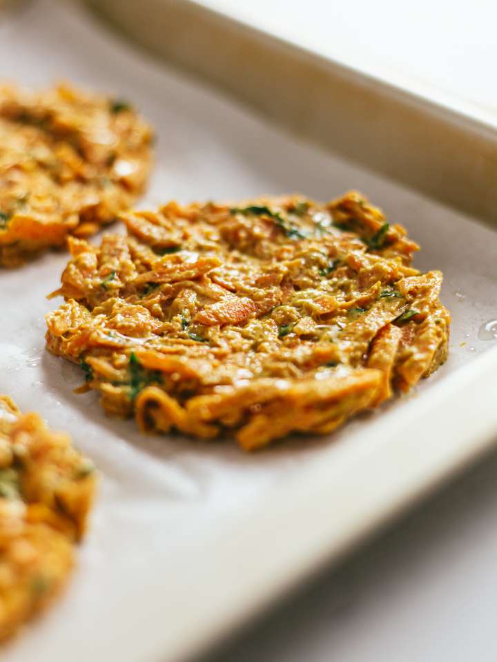 Vegan OvenBaked Carrot Hash Browns Foodaciously