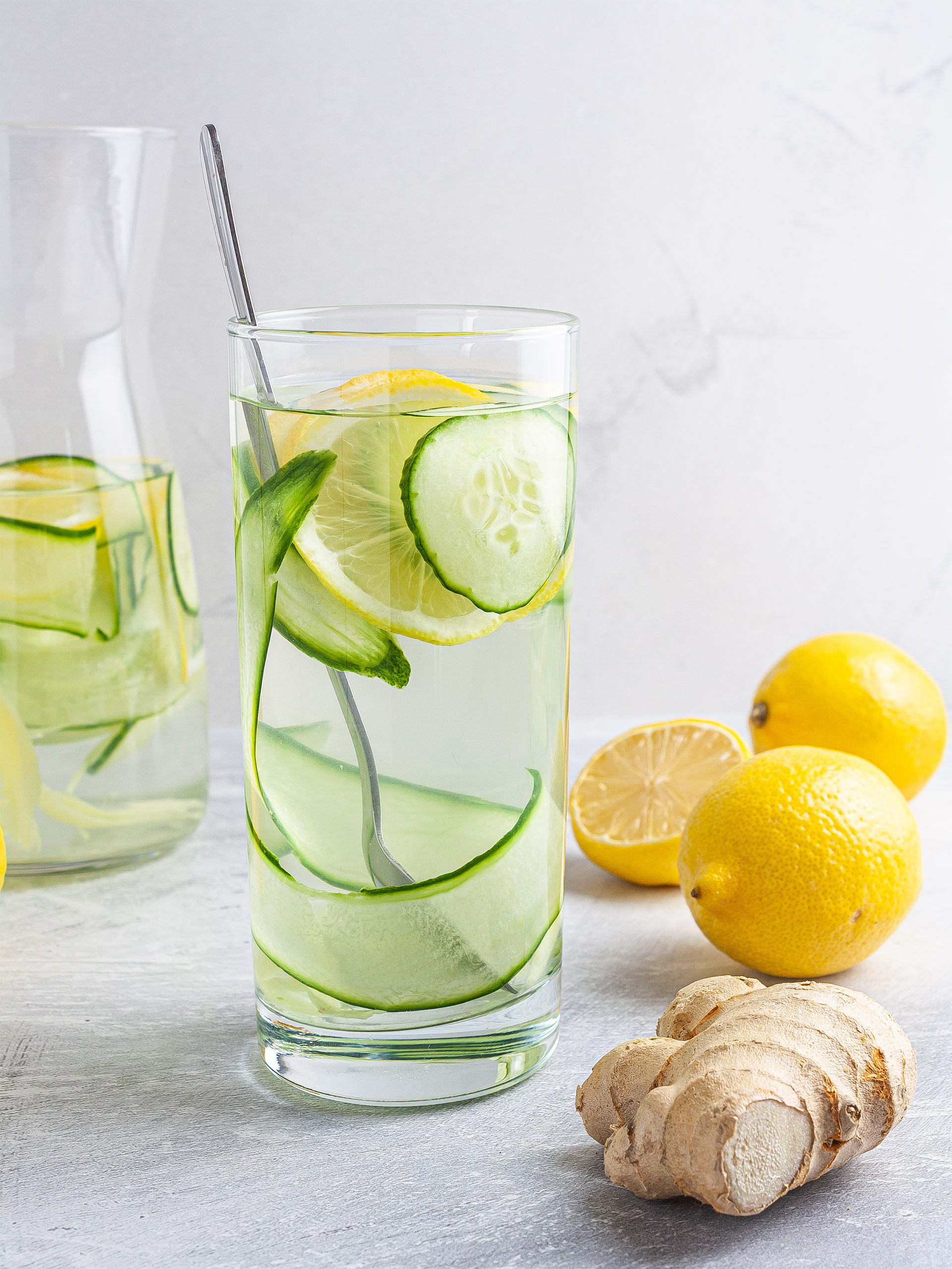 Cucumber Ginger Lemon Water