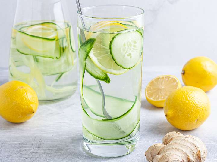 Cucumber Ginger Lemon Water Foodaciously 8069