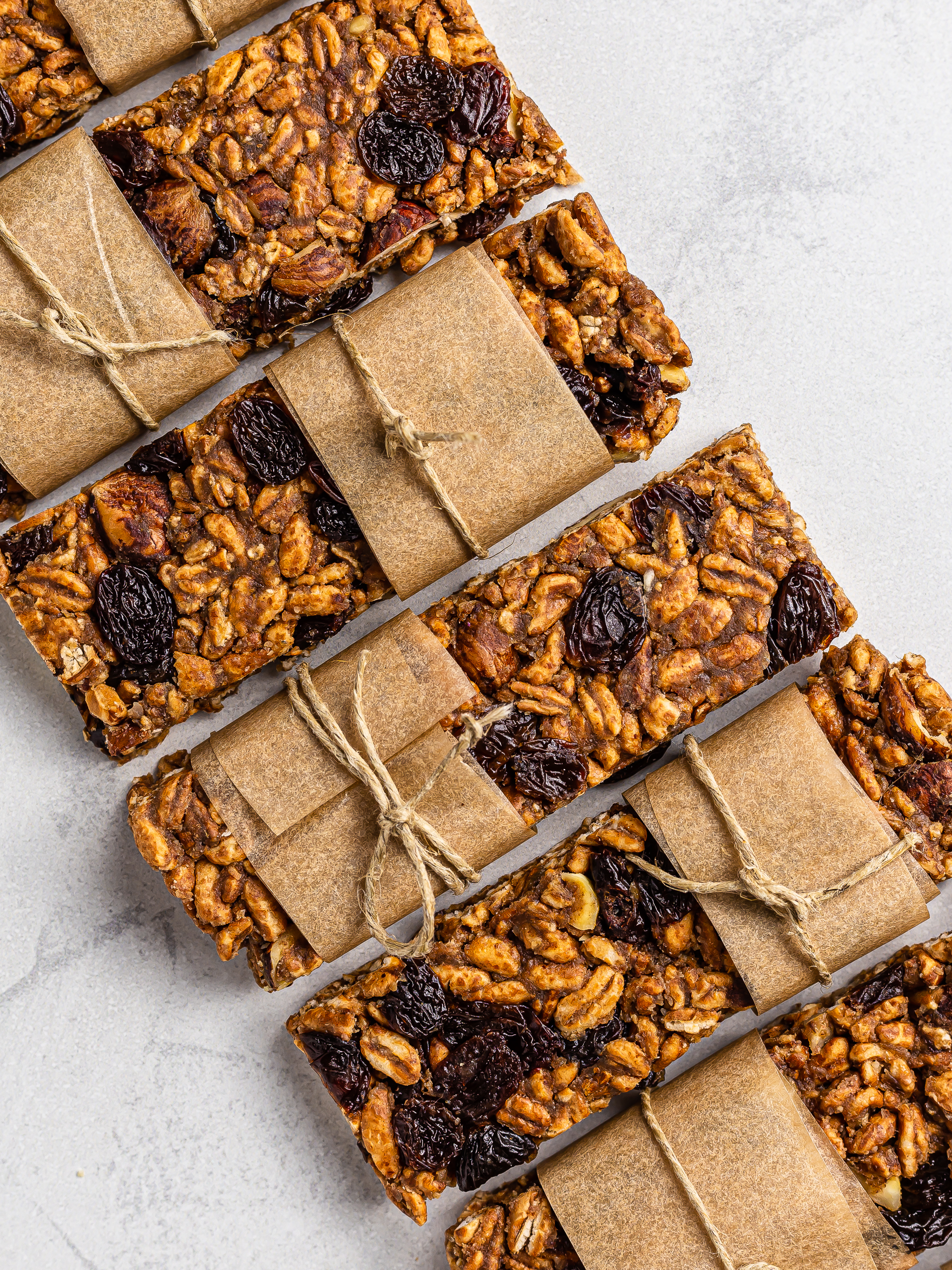 No Bake Puffed Rice Bars with Hazelnuts