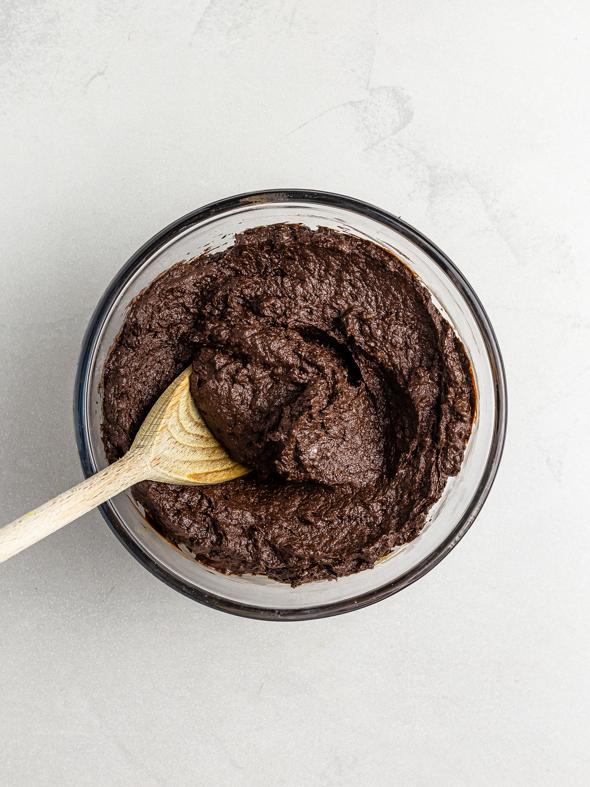 Zucchini chocolate brownies dough