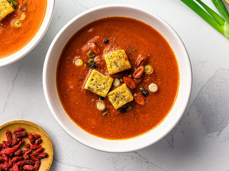 Vegan Goji Berry Soup | Foodaciously