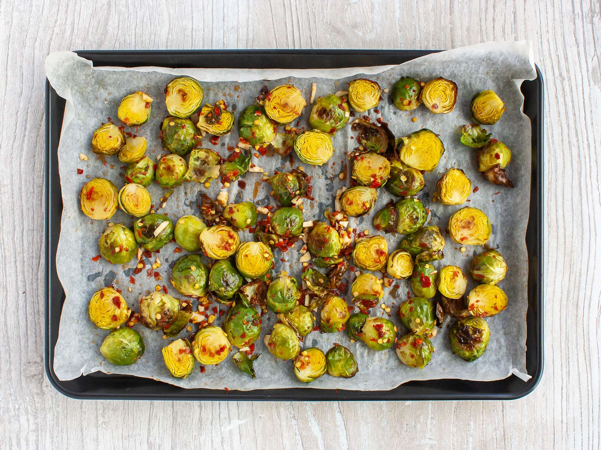 chilli lime brussel sprouts