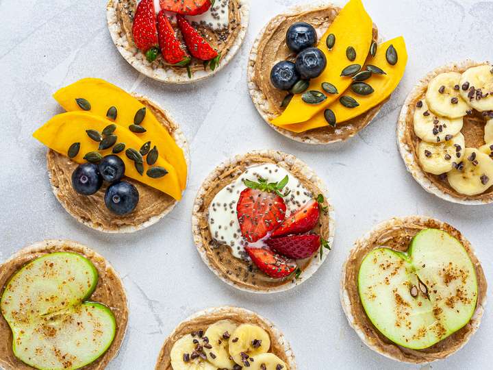 Almond Butter Rice Cakes 4 Ways Foodaciously