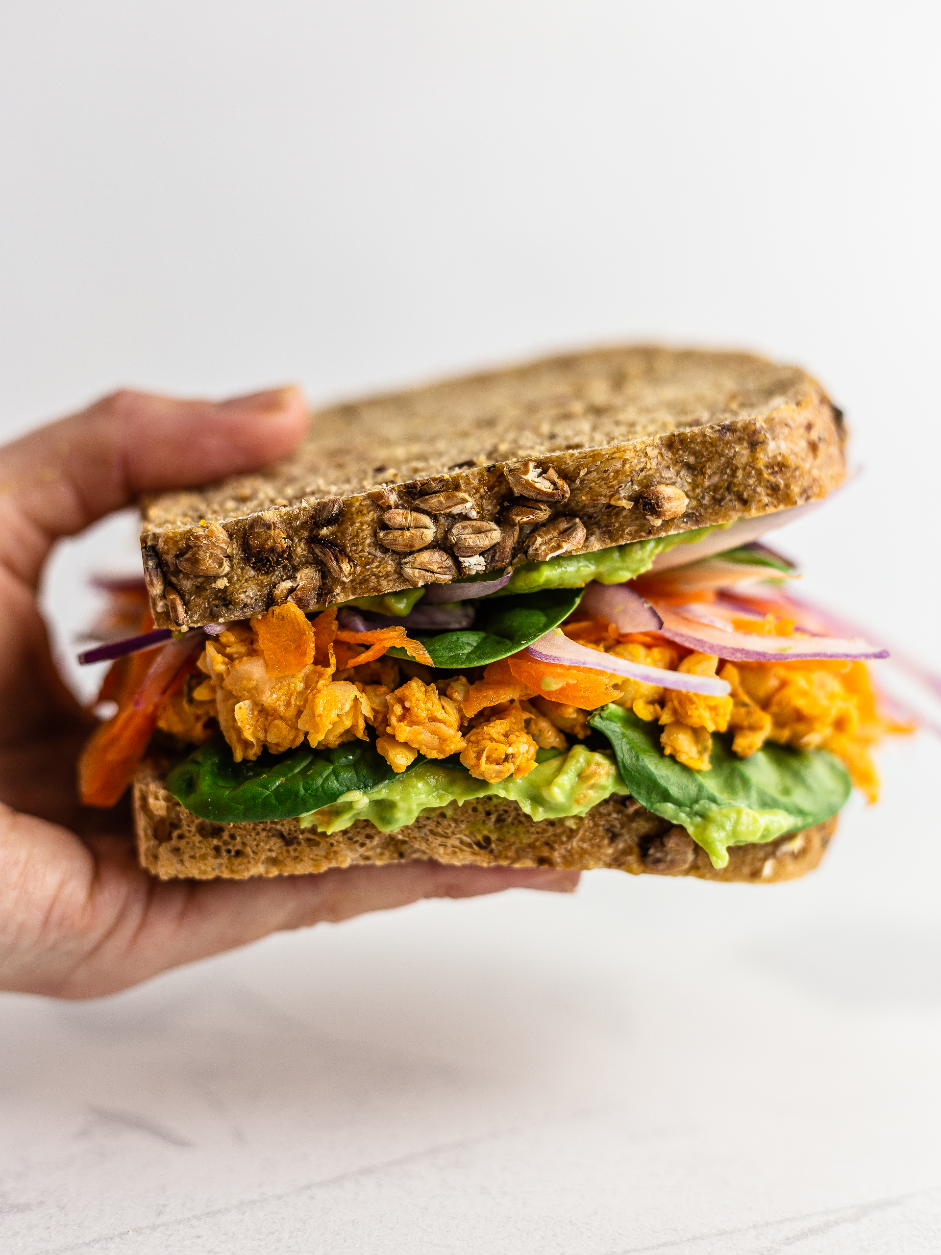 Smashed Chickpea Salad Sandwich Recipe