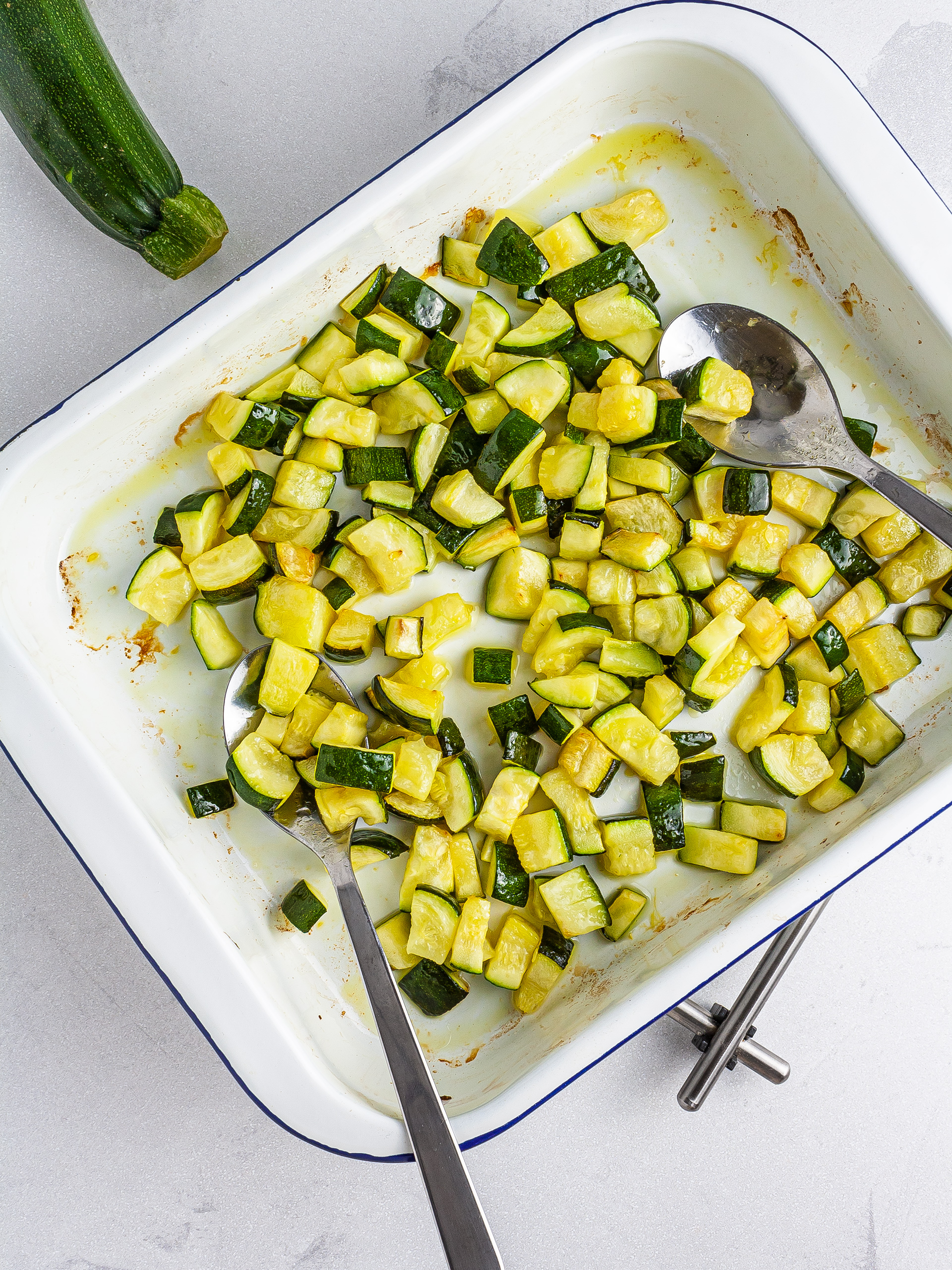 Roasted zucchini