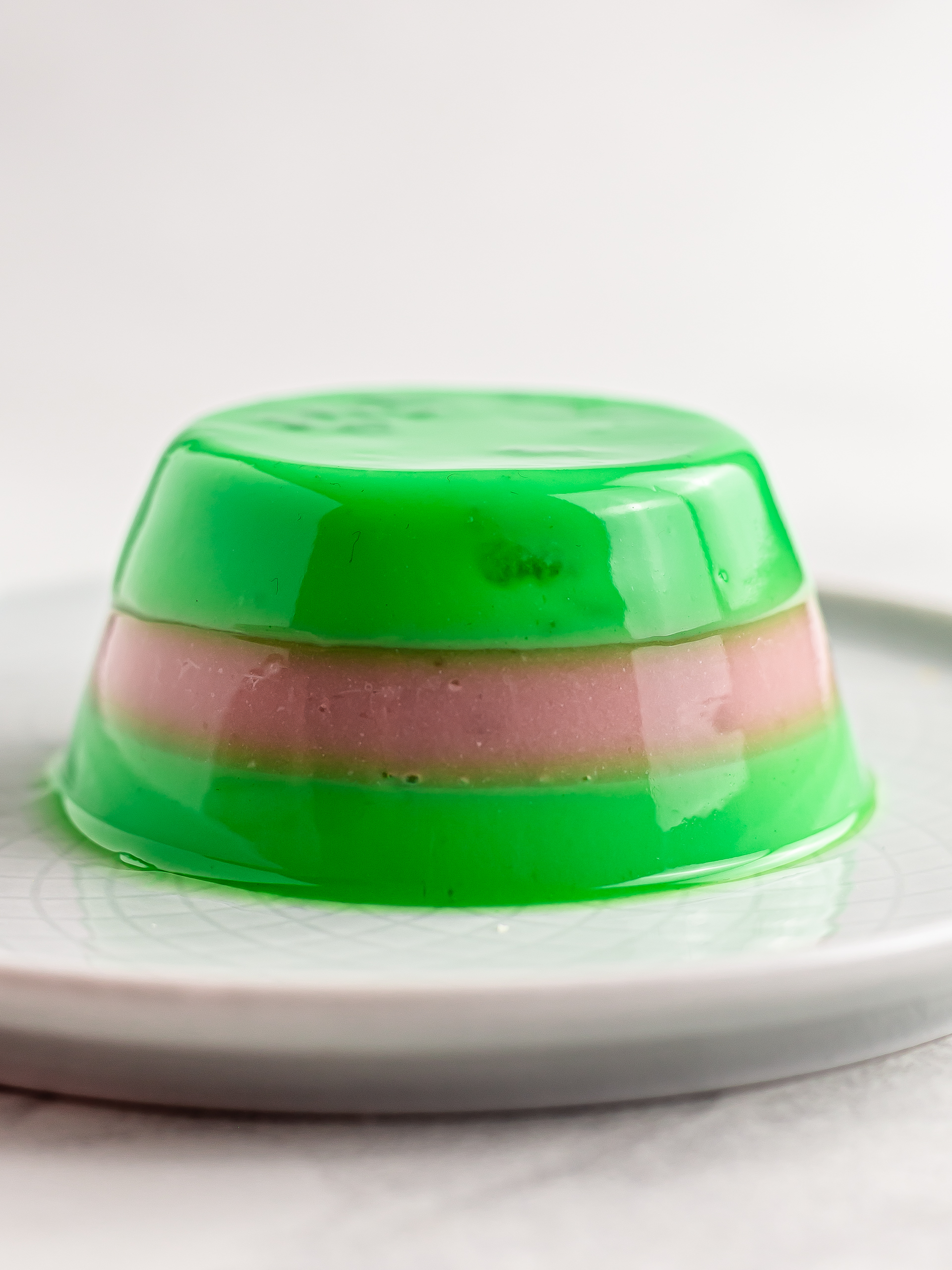 pandan strawberry jelly