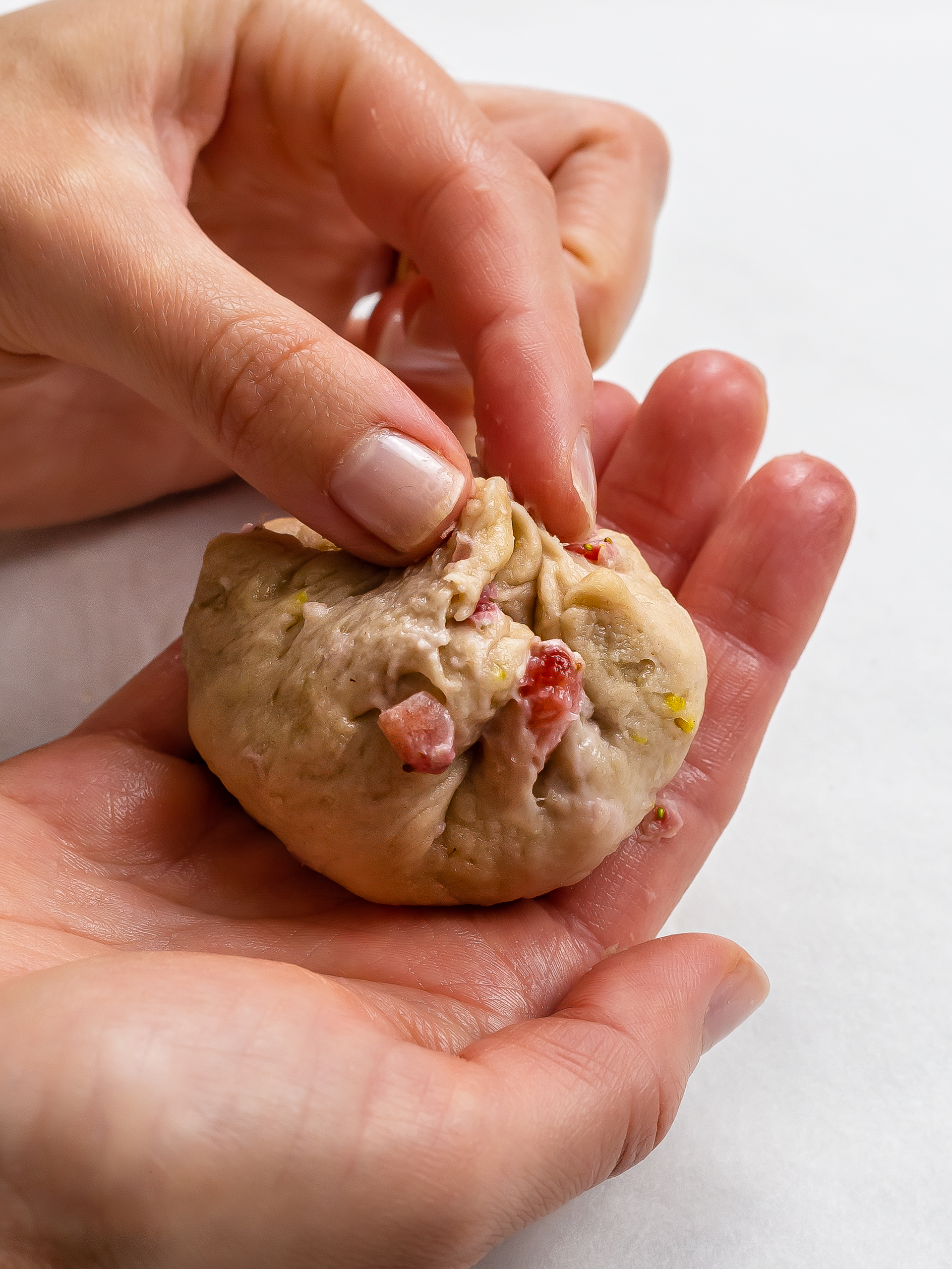 how to fill cookie dough with cream cheese