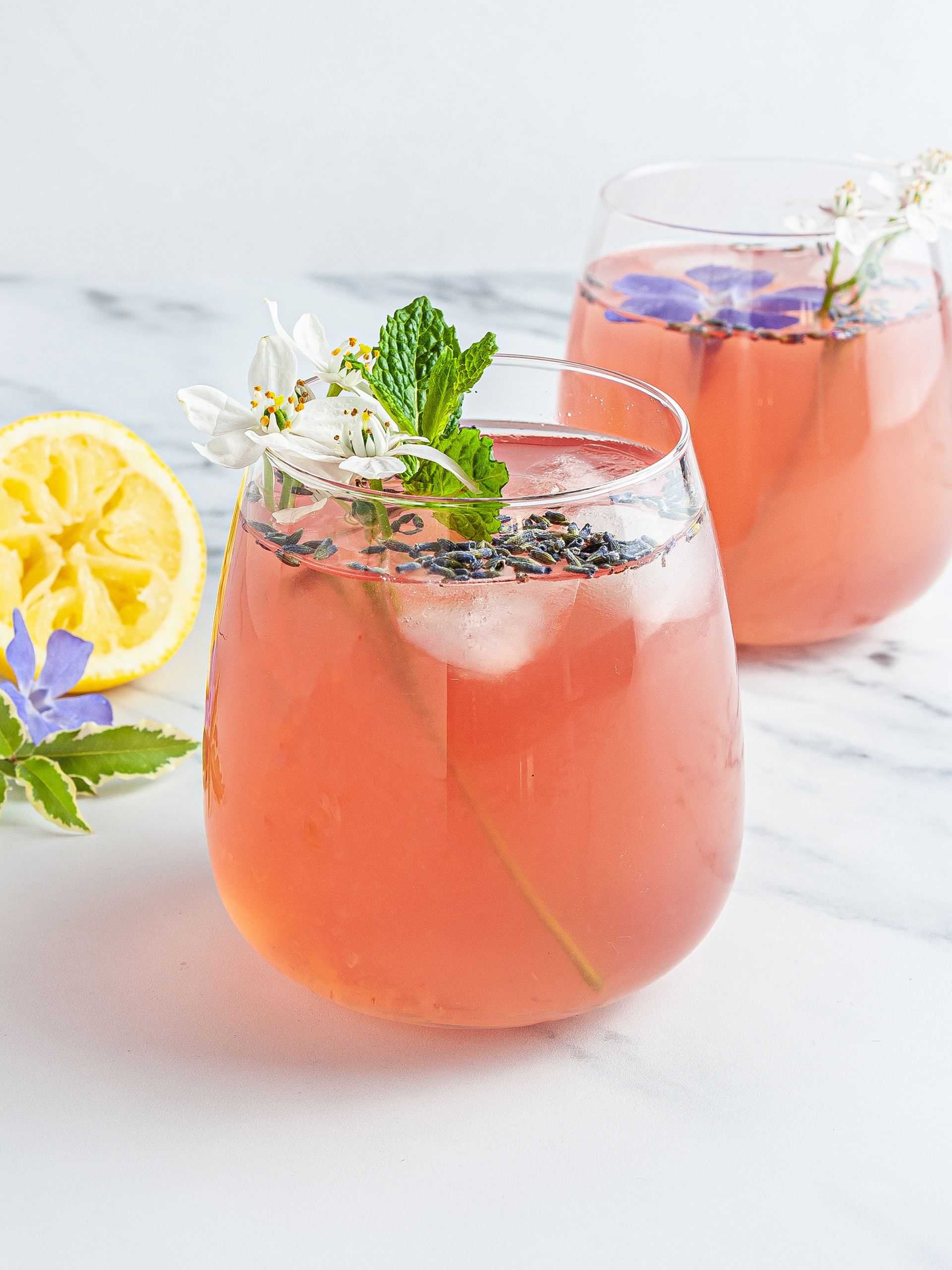 Sugar-Free Coconut Lavender Lemonade