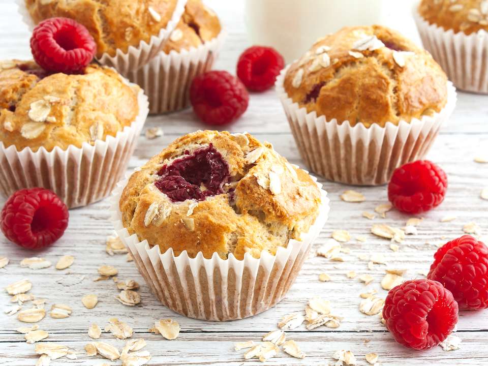 Gluten Free Raspberry Muffins Recipe | Foodaciously