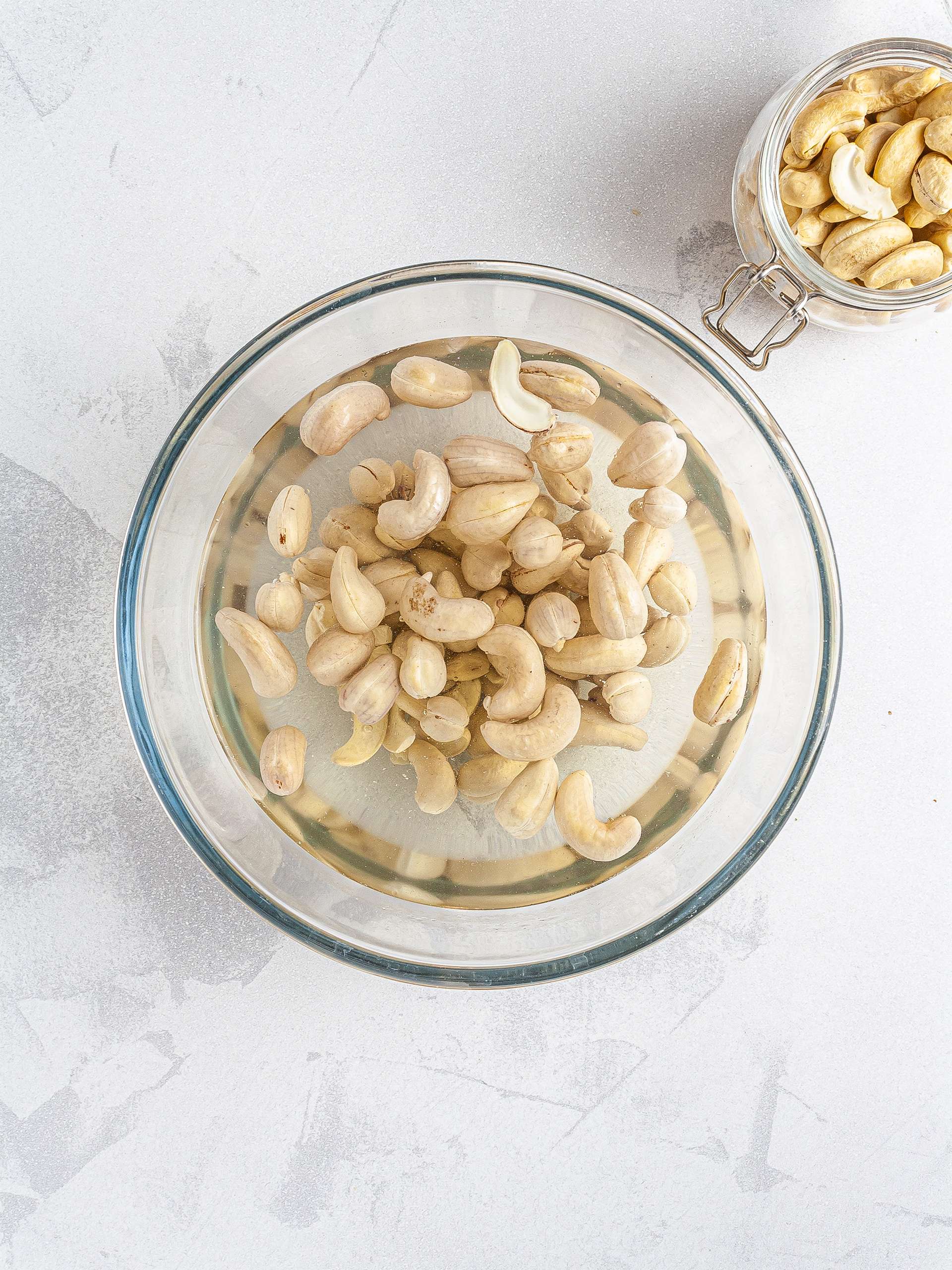 Soaked cashew nuts