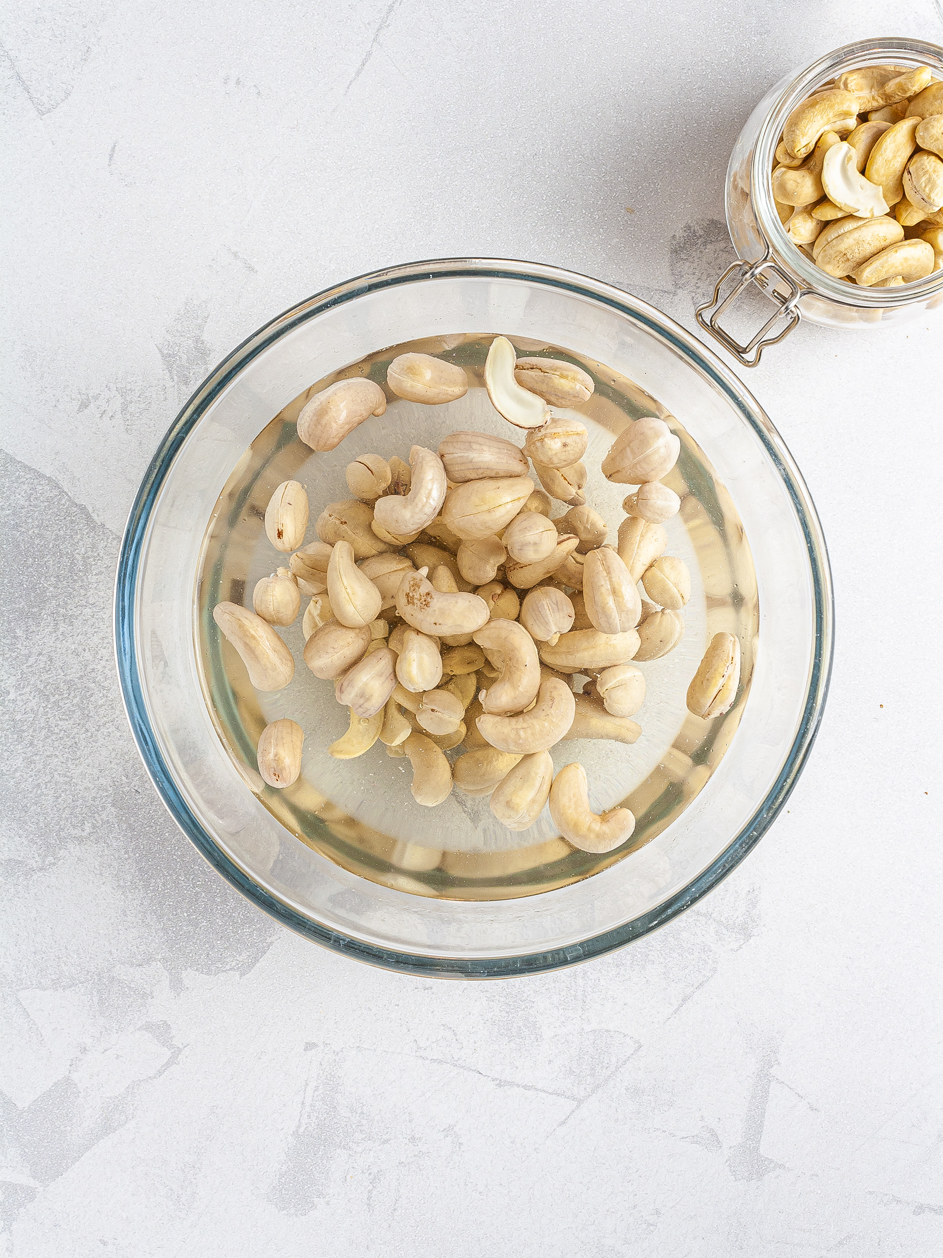 Soaked cashew nuts