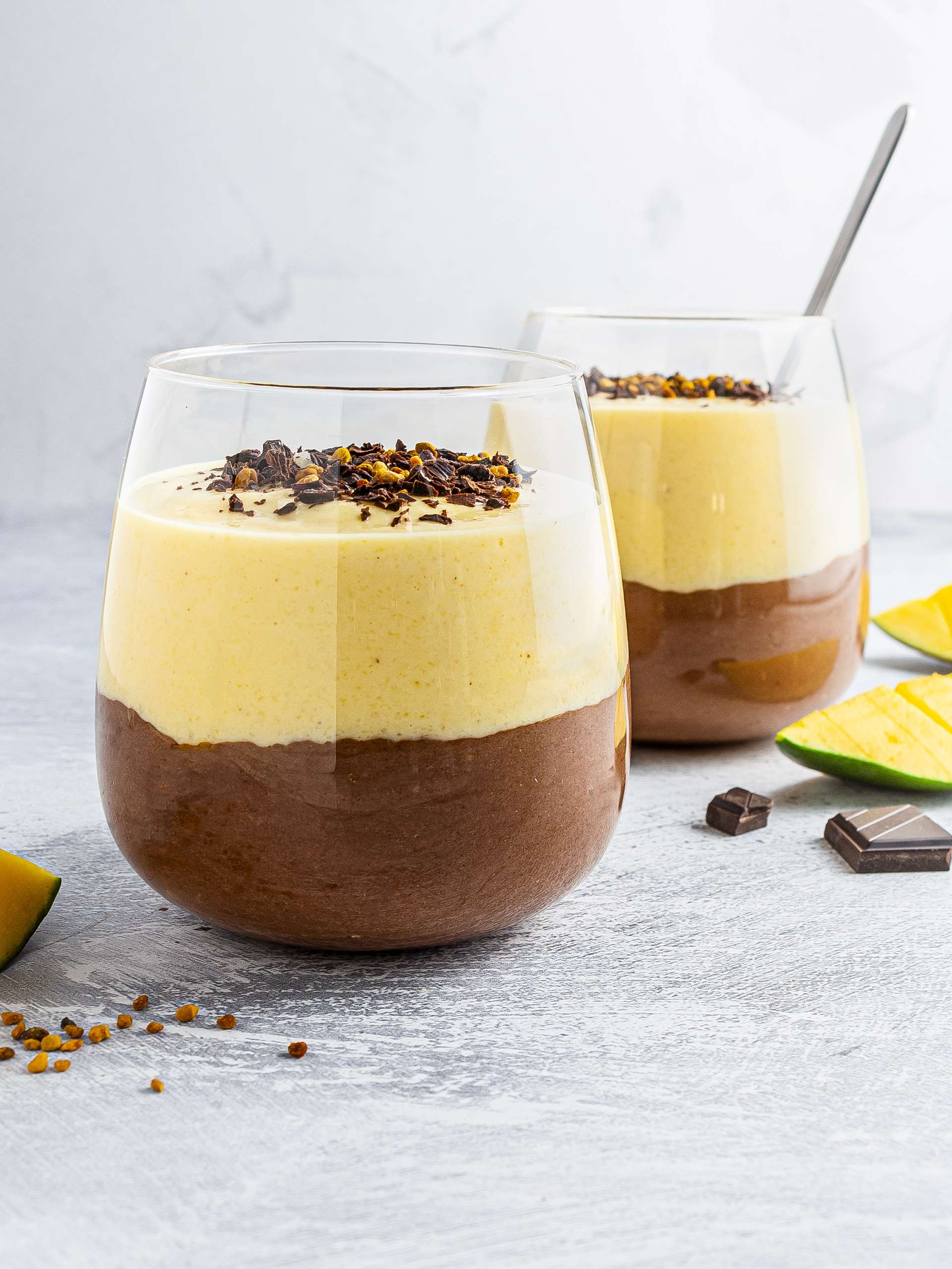 Mango and Chocolate Protein Smoothie
