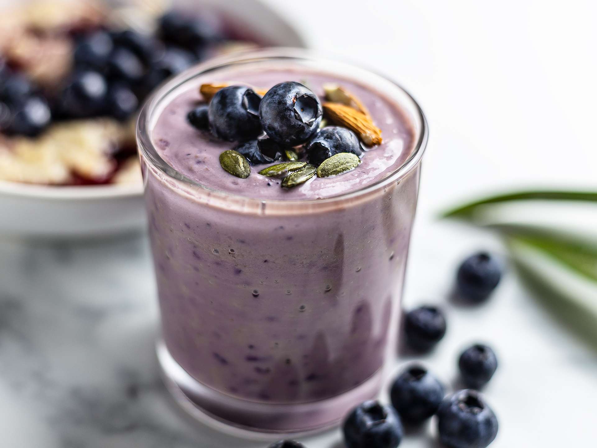 Blueberry Pineapple Smoothie {High-Protein} | Foodaciously