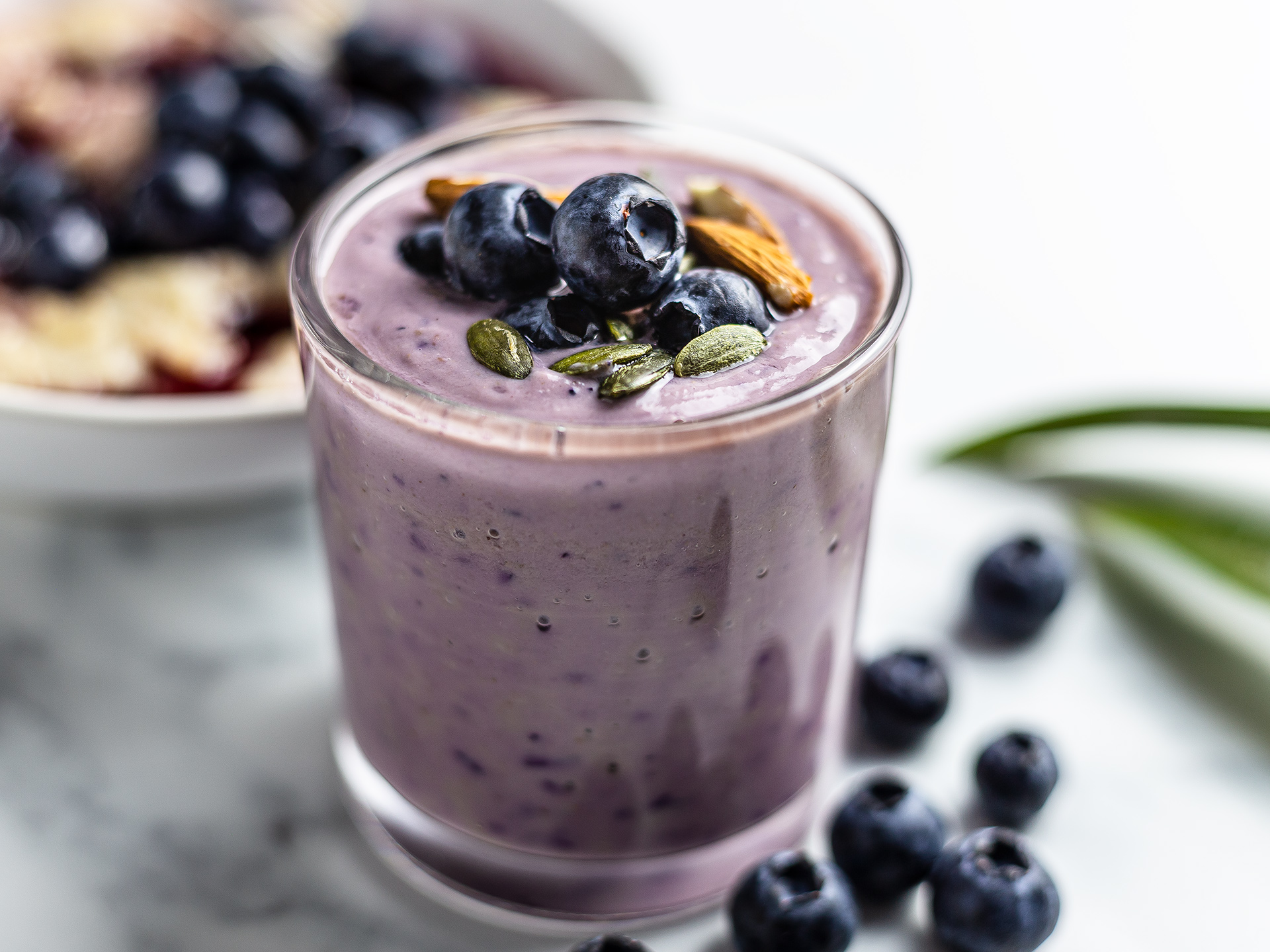Blueberry Pineapple Smoothie {High-Protein}