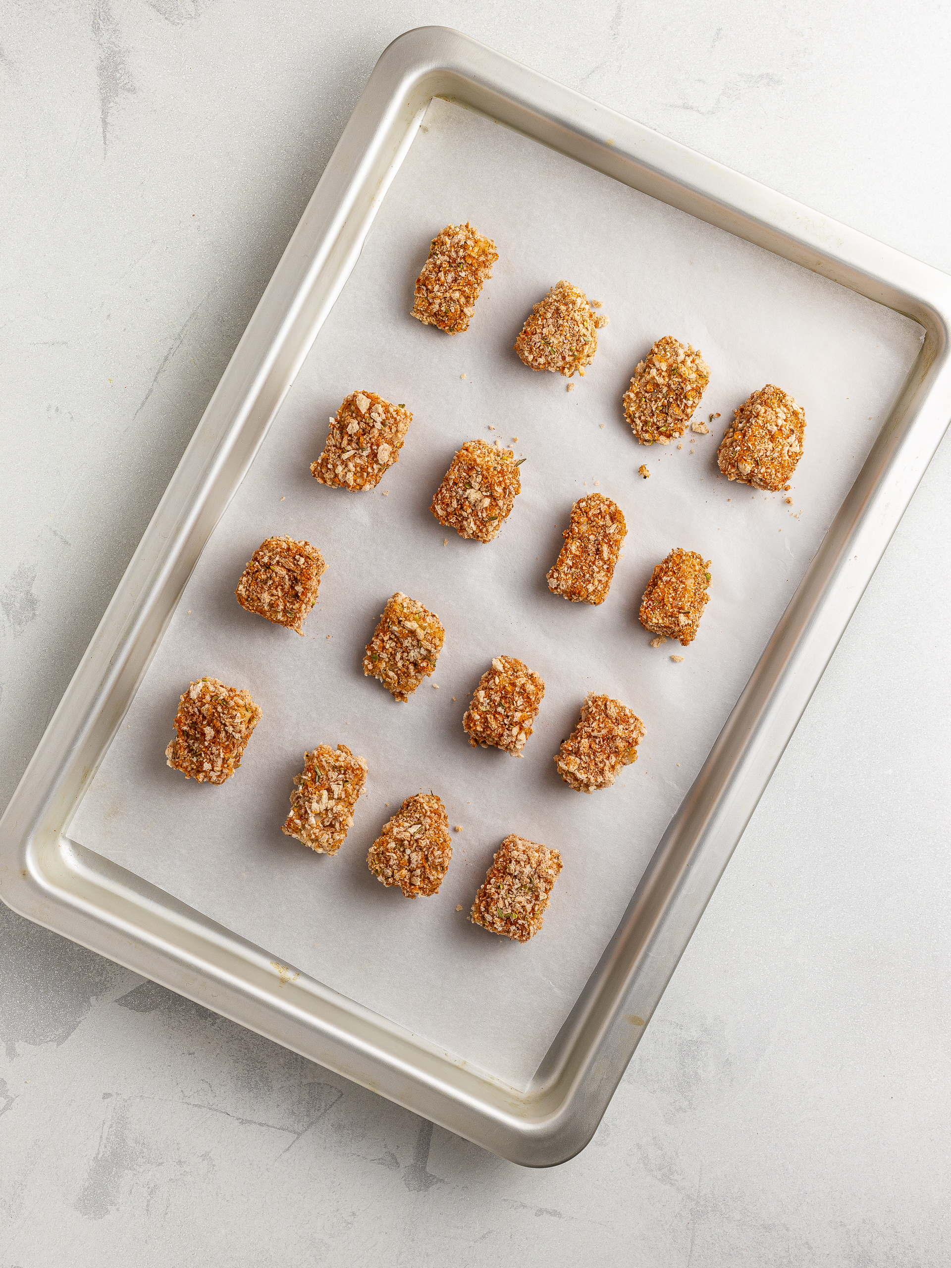 breaded jackfruit nuggets