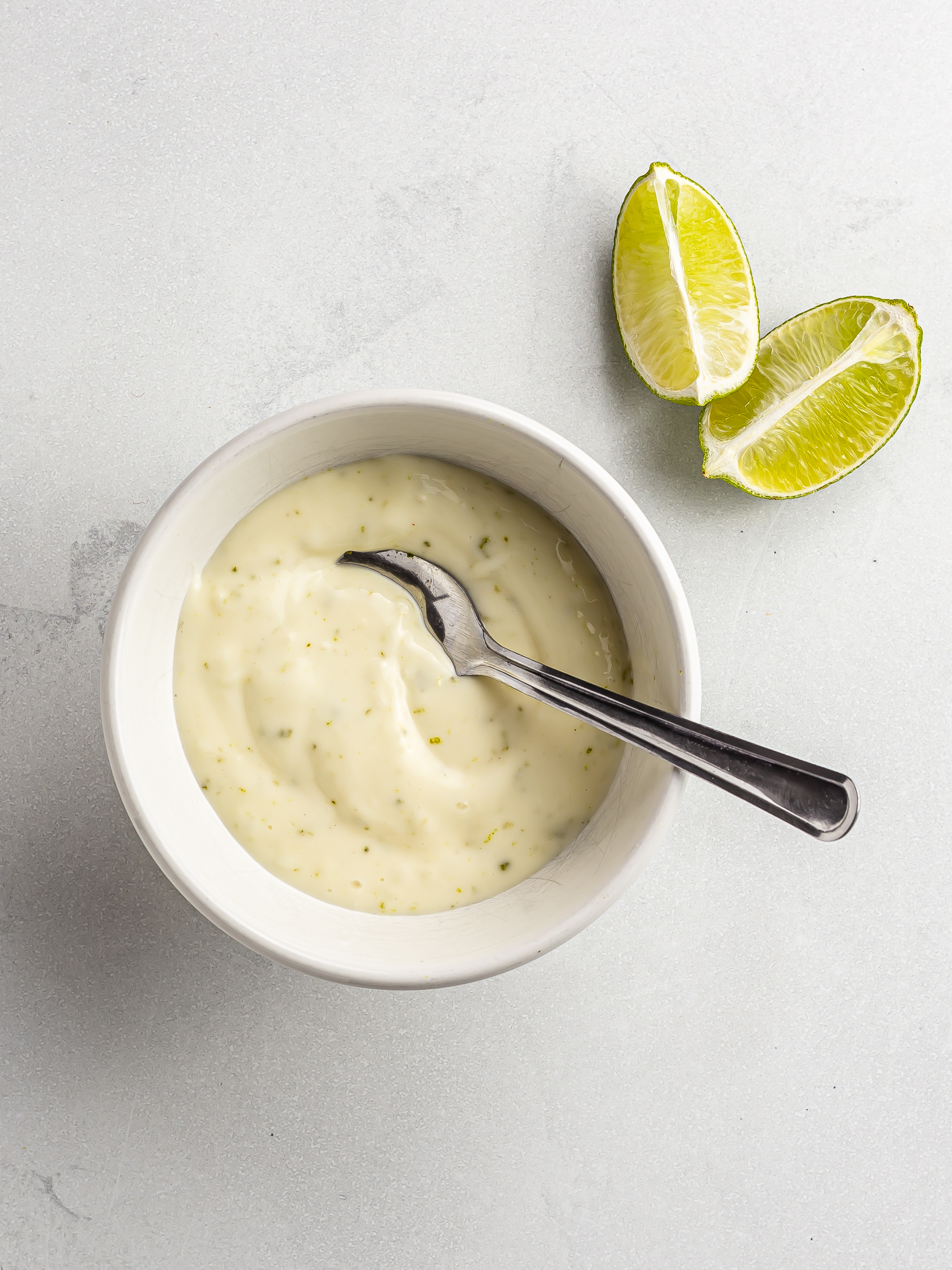 vegan mayo with lime for elote sauce