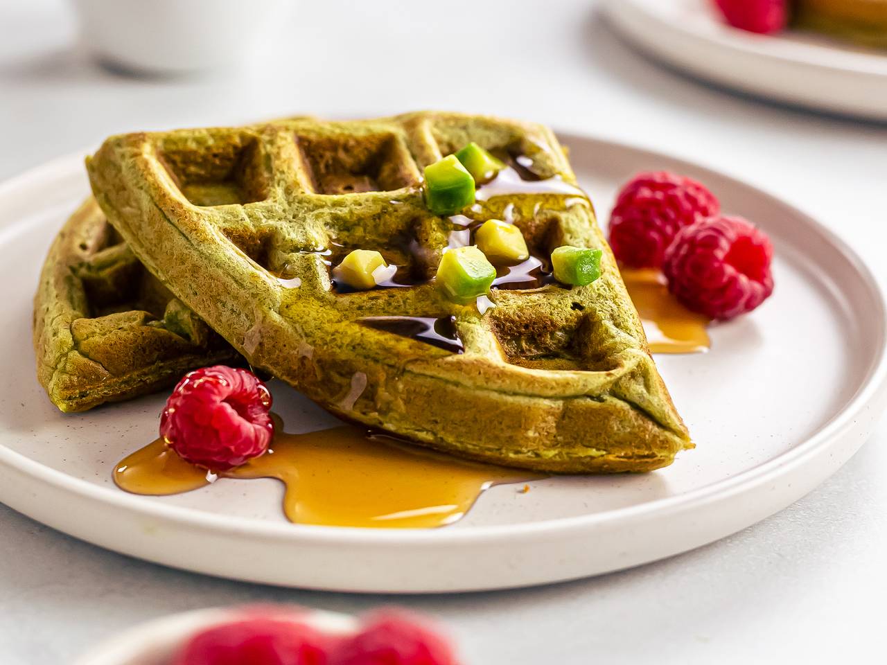 Vegan Avocado Waffles Foodaciously