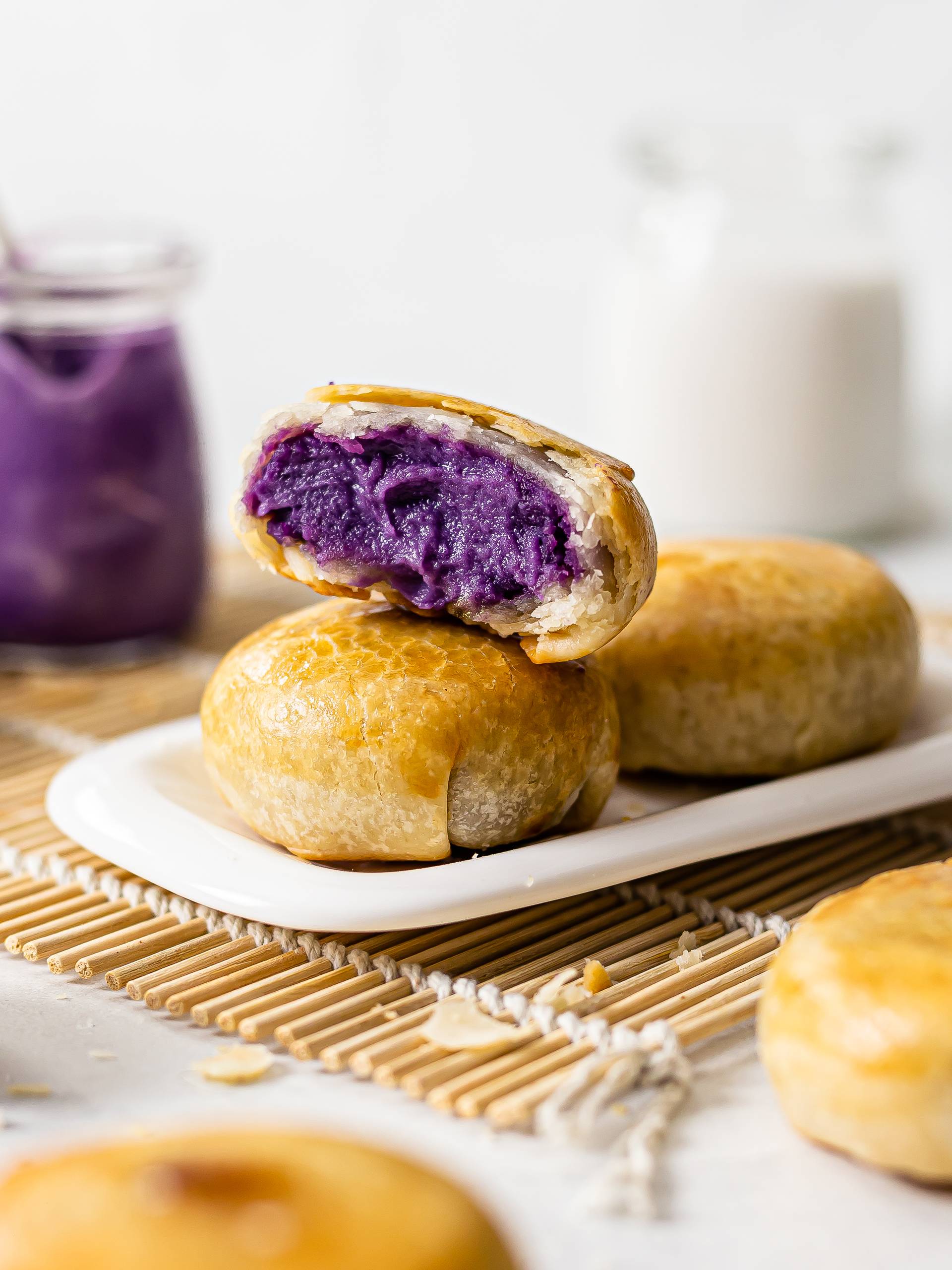 Ube Hopia Cakes (Filipino Purple Yam Pastries)