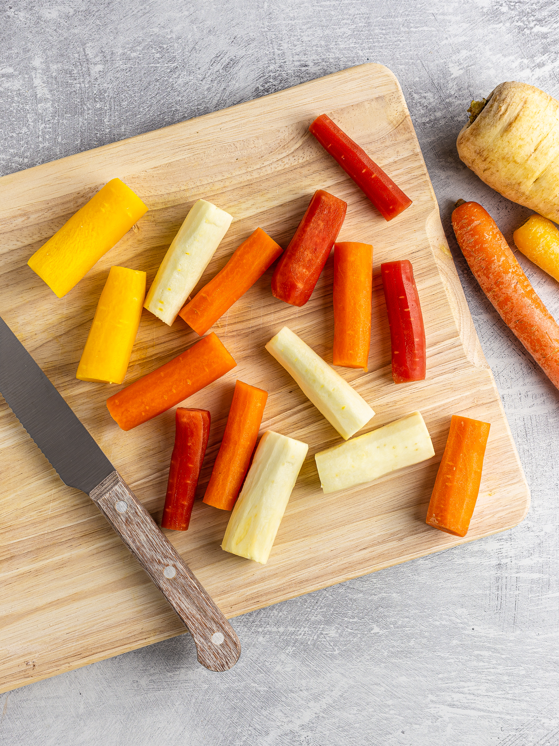 carrot and parsnips sticks