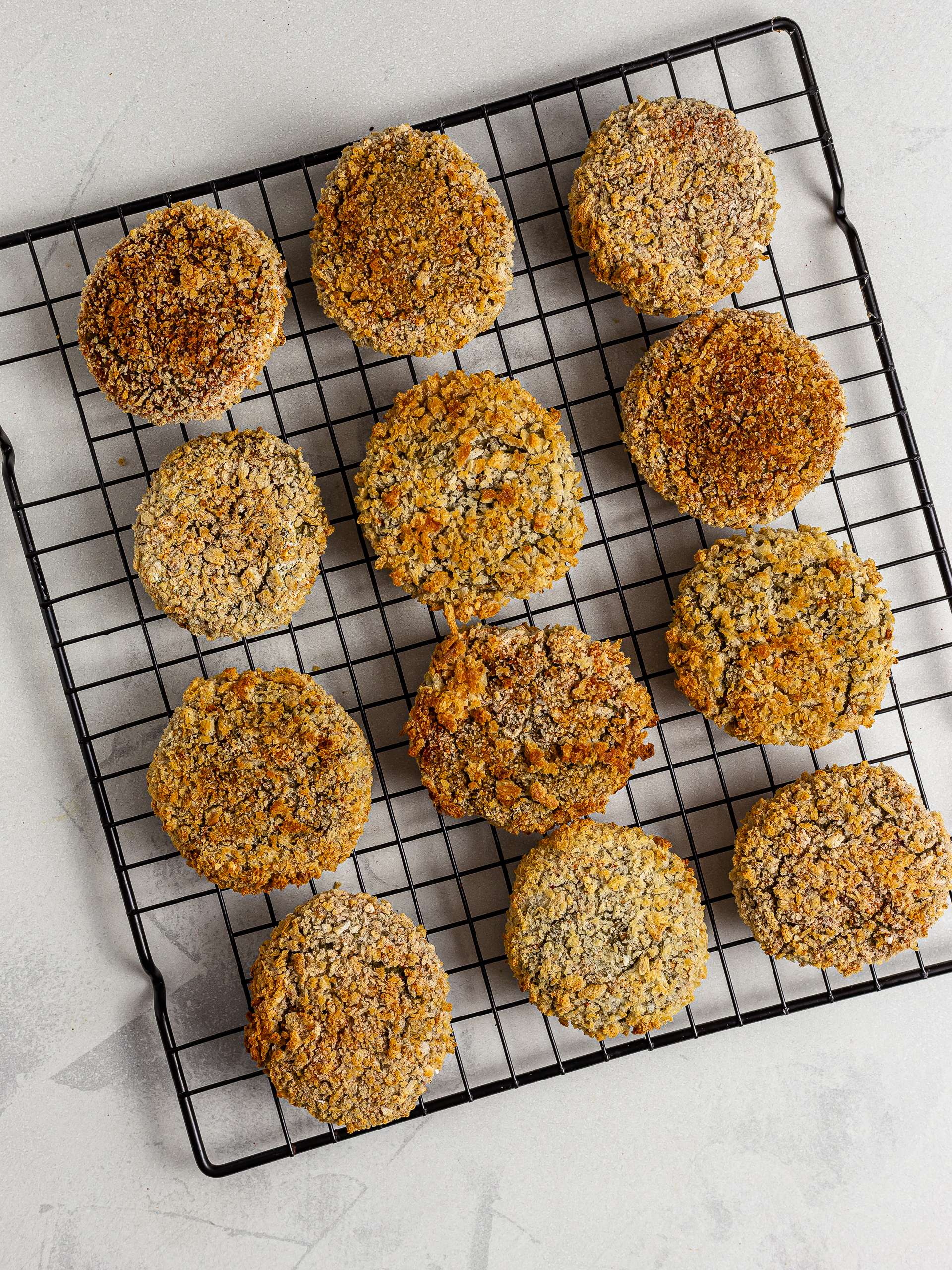 Oven-baked lentil nuggets