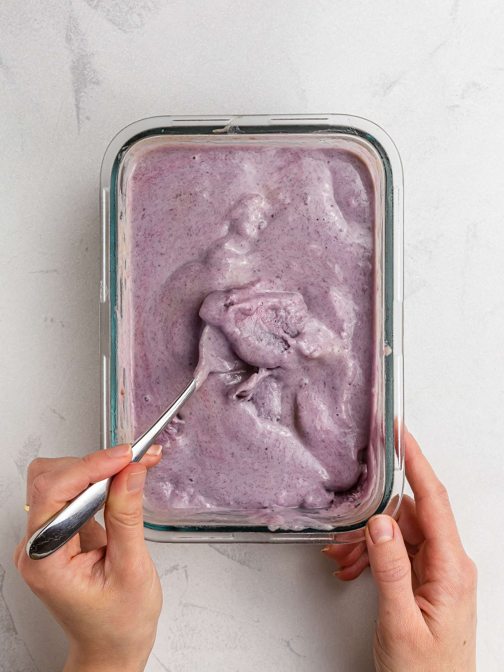 how to make lavender icea cream without a machine