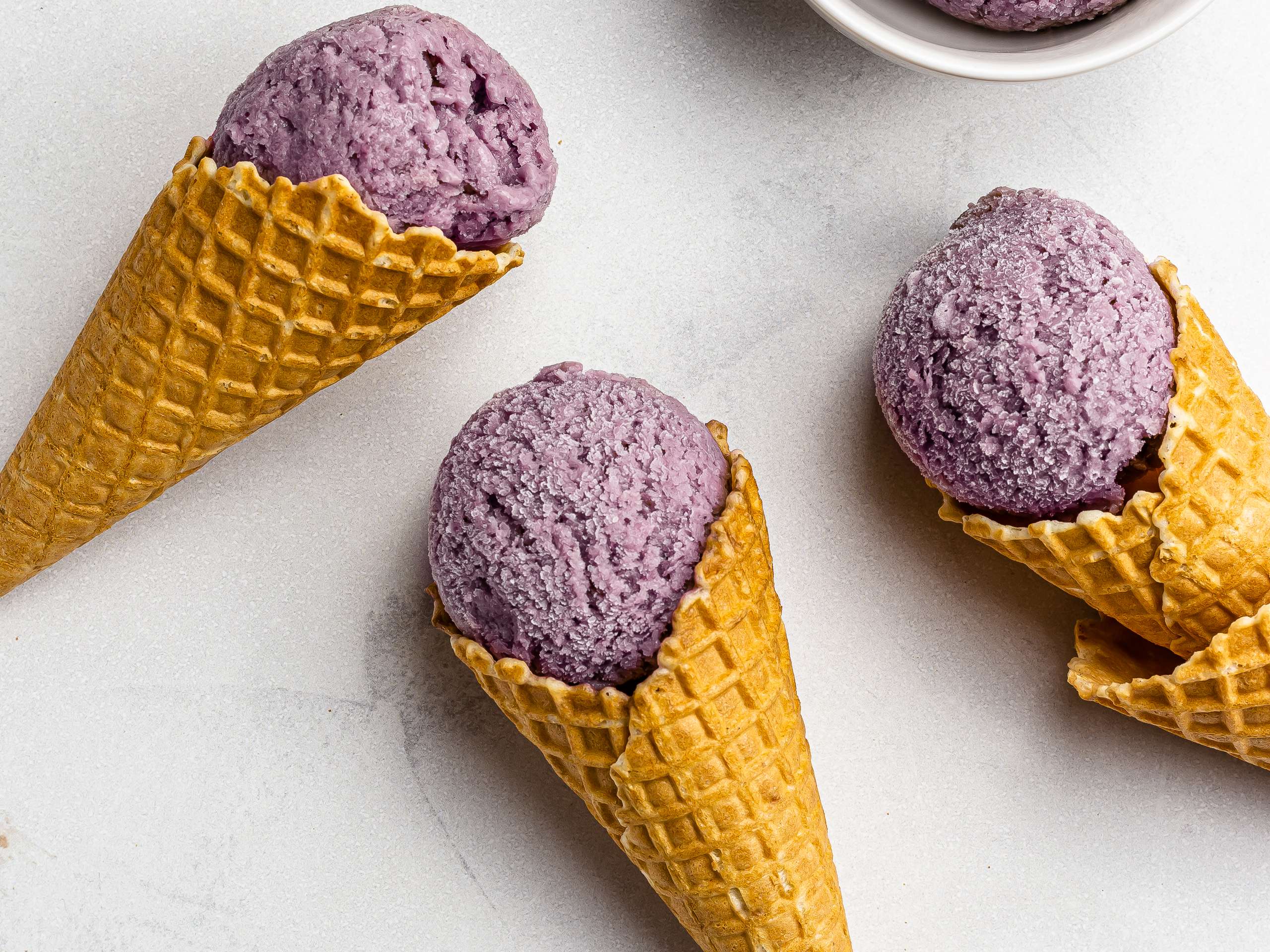 Vegan Lavender Ice Cream (Sugar-Free)
