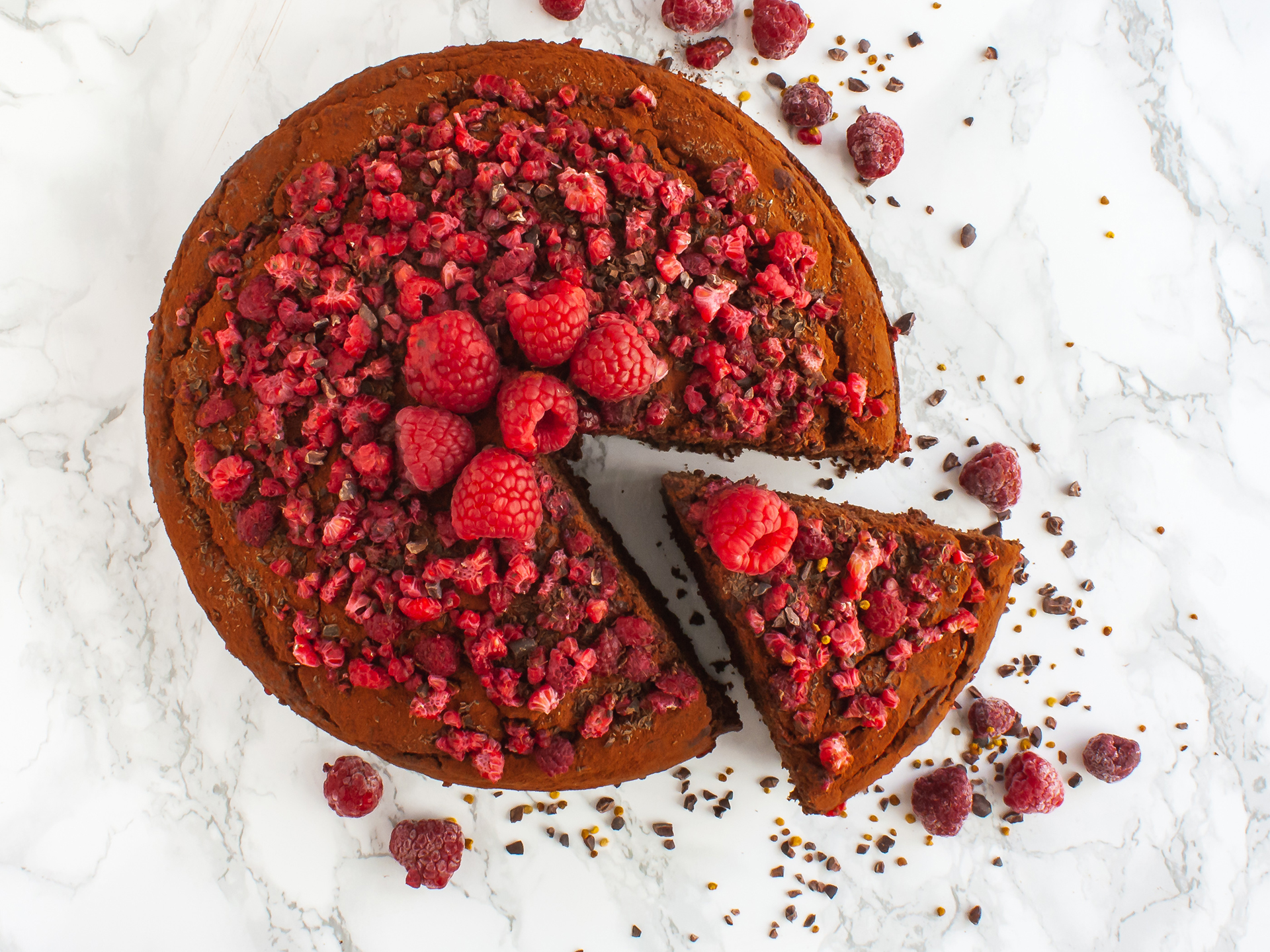 Vegan Chocolate Raspberry Cake Recipe