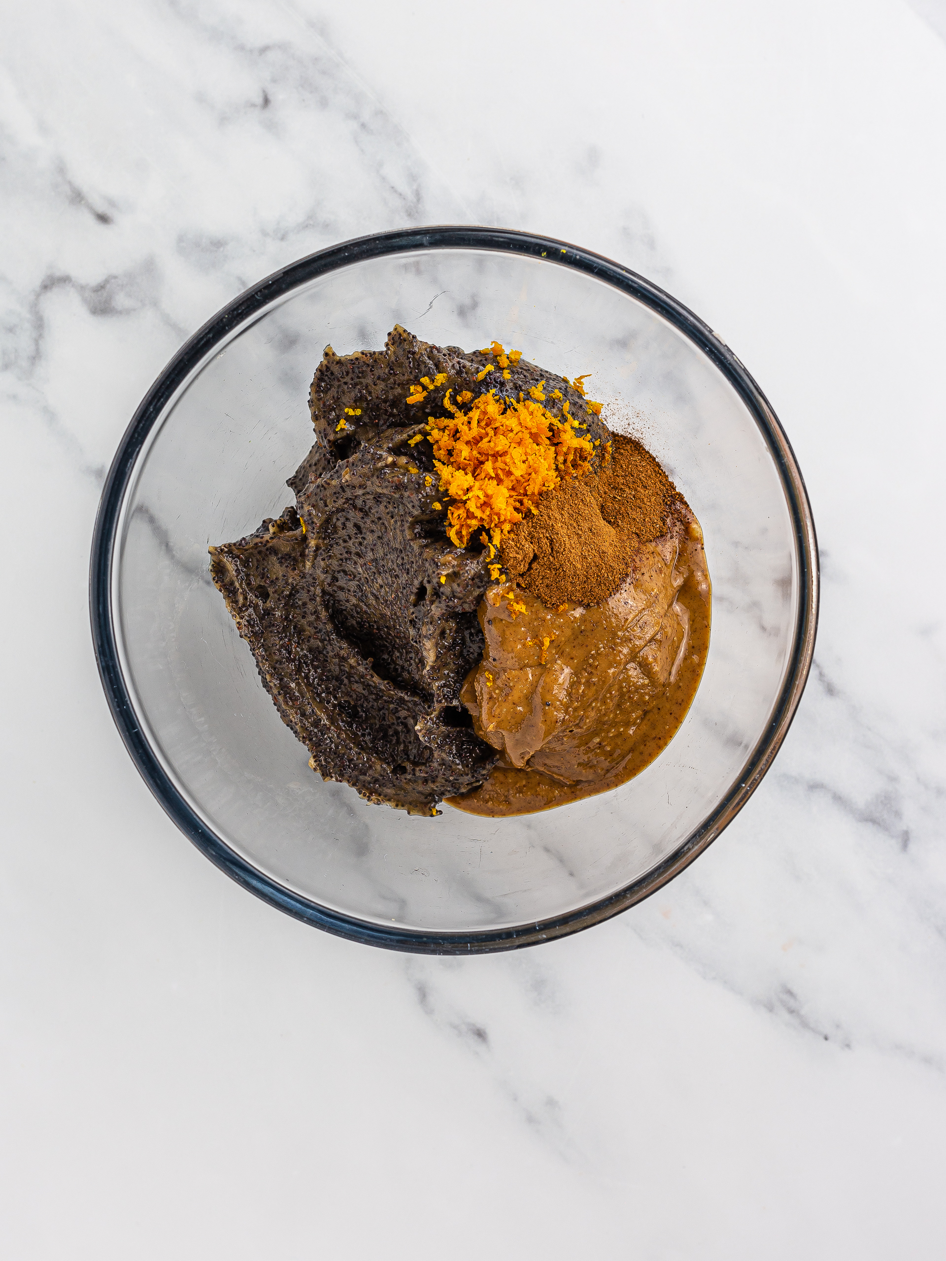 poppy seed filling ingredients in a bowl